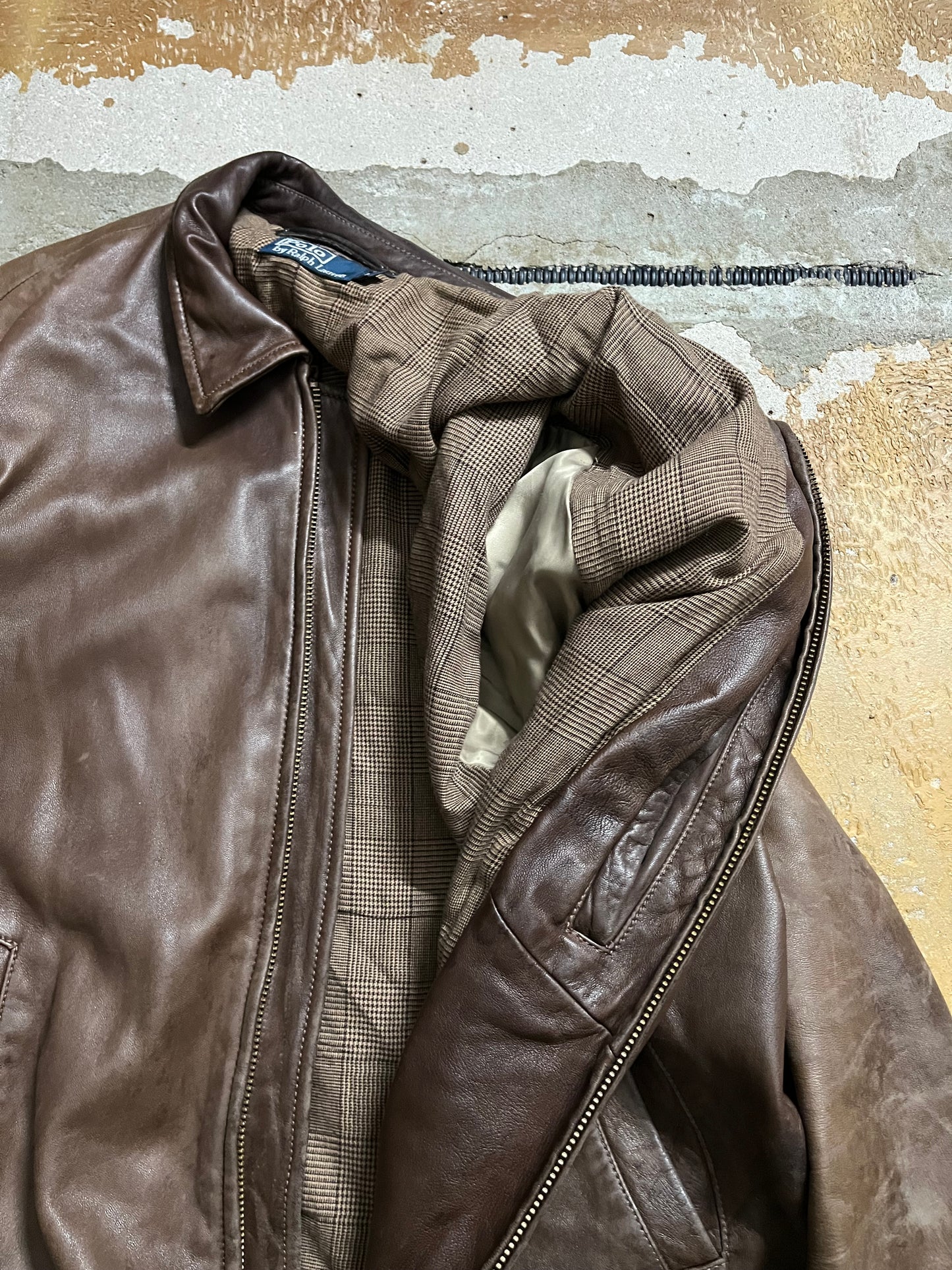 Ralph Lauren Lambskin patina jacket - L