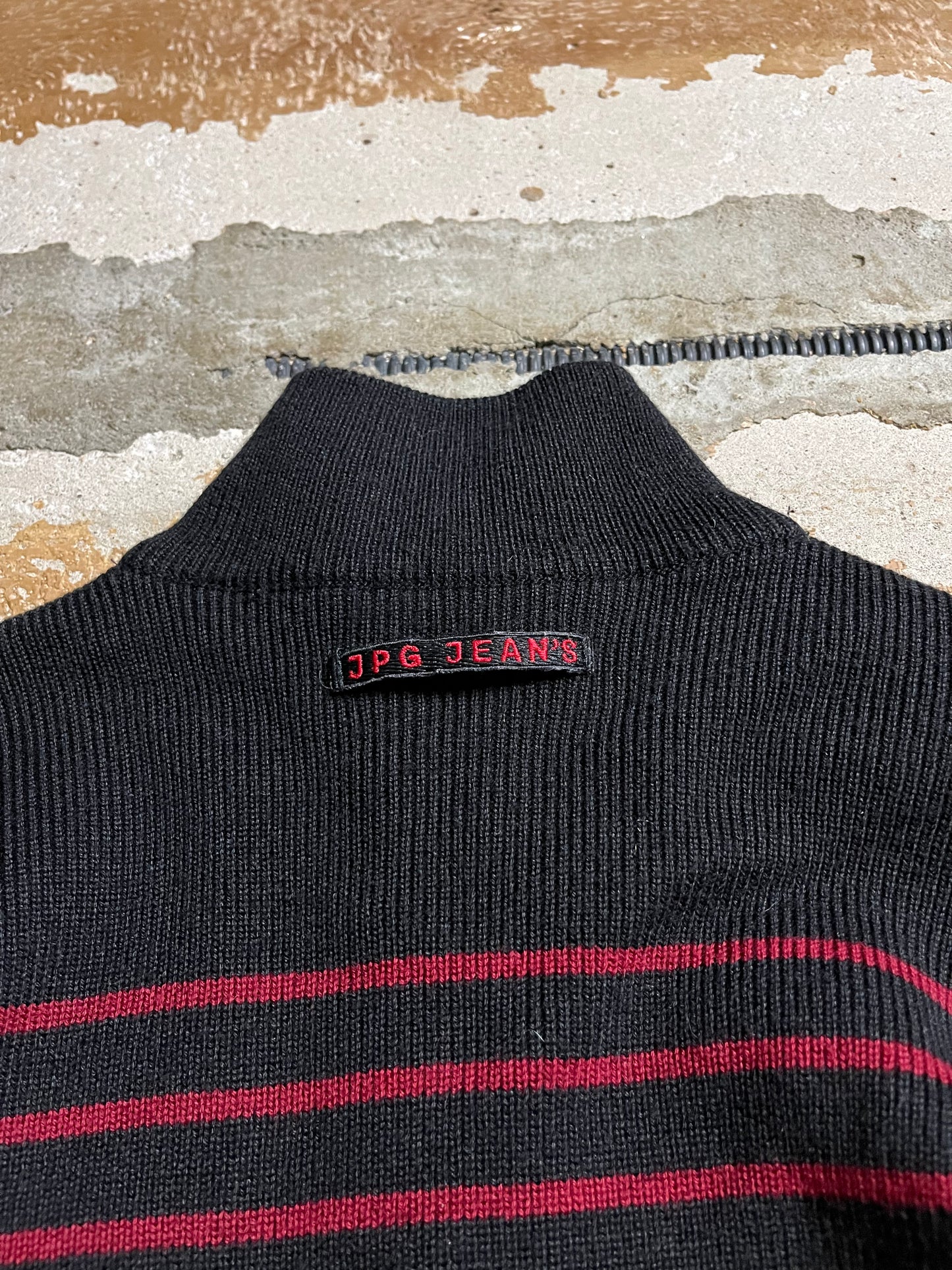 Jean Paul Gaultier knit zip-up sweater - XS