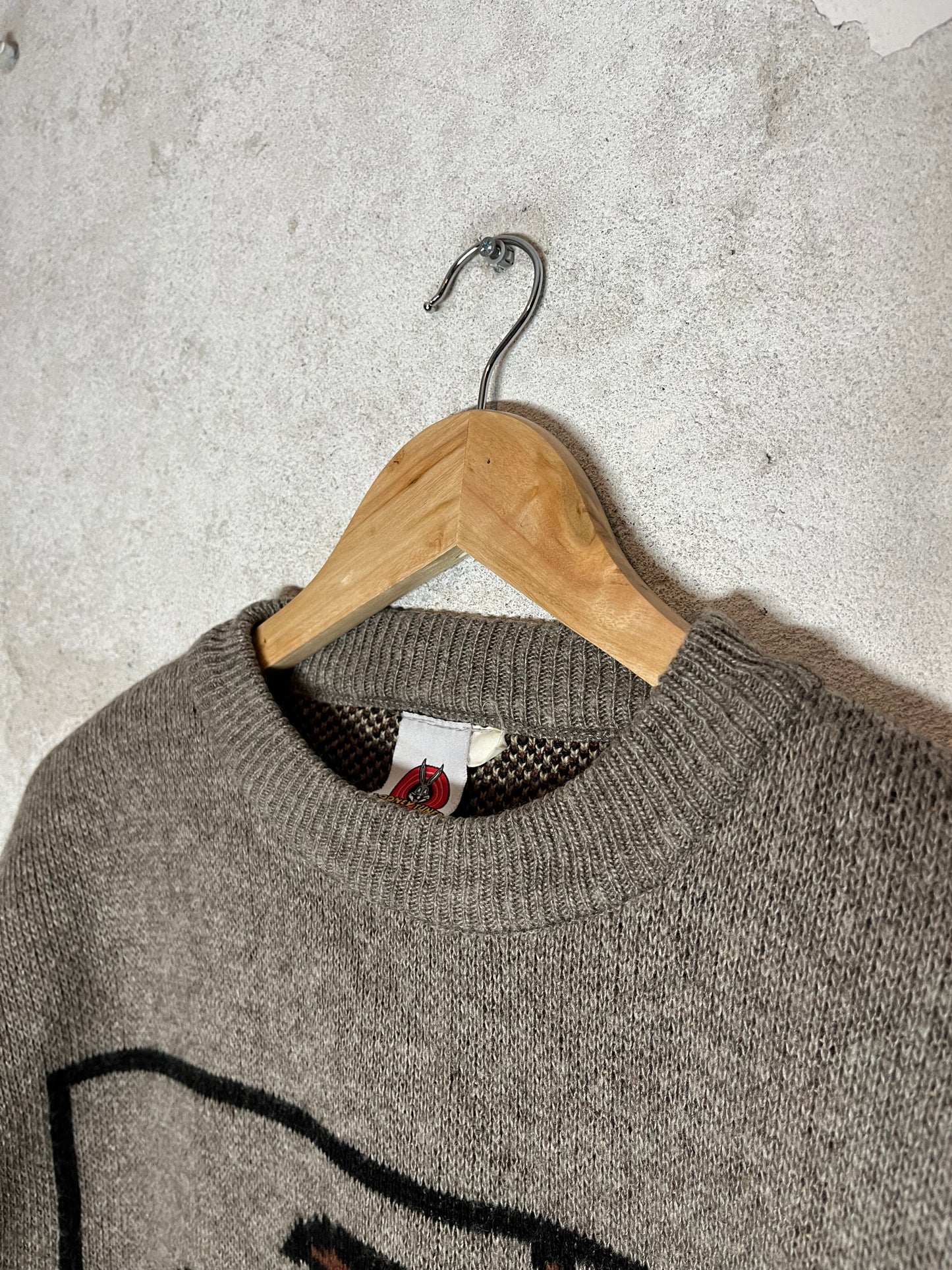 Looney Tunes Tazz heavy knit ski snowboard sweater - L/XL