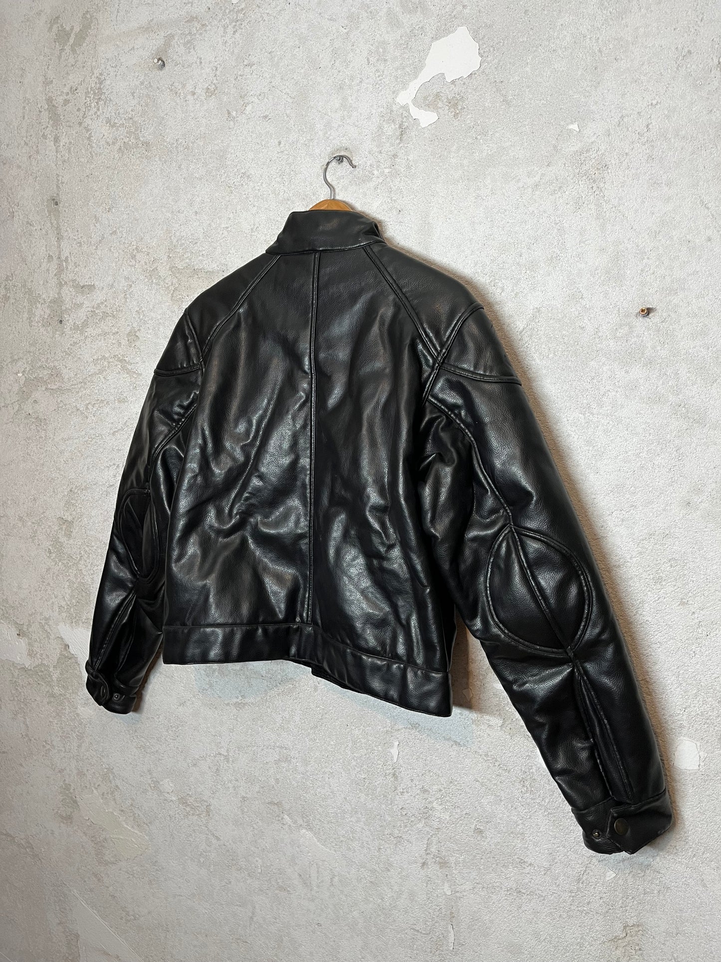 Belstaff leather sherpa lined english made motor/bomber jacket - M