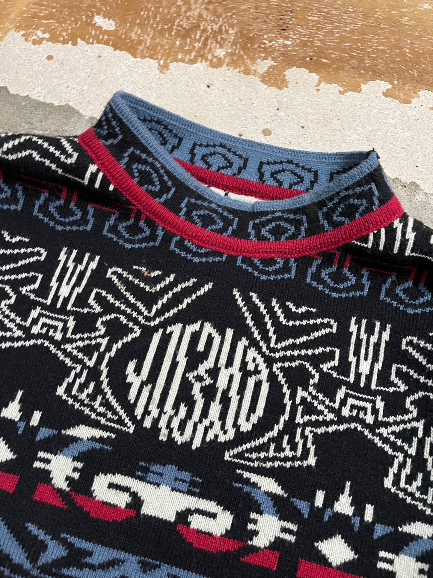 O’neill rare vintage reversible heavy knit sweater - L