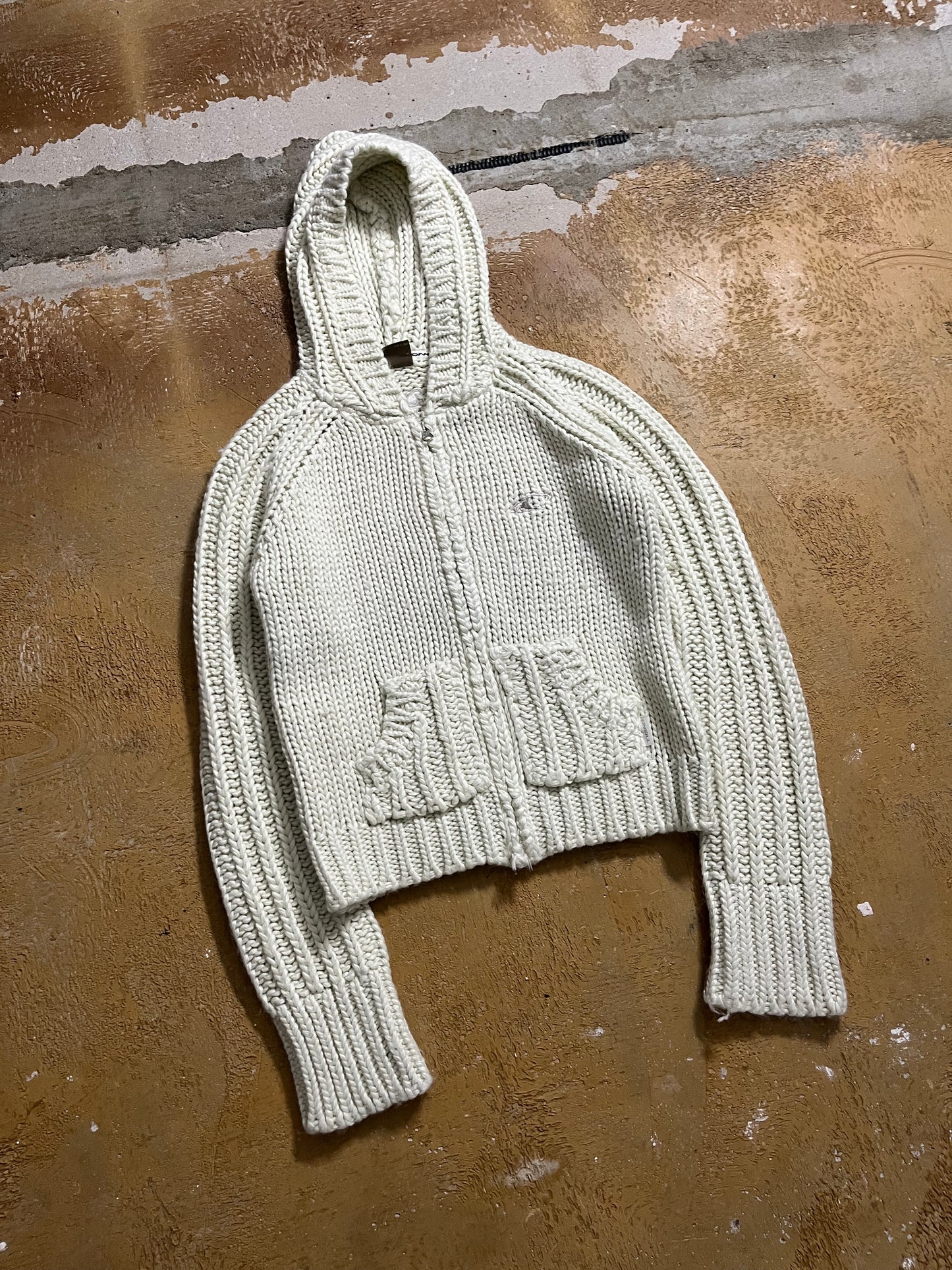 O’neill heavy knit zip-up jacket - S