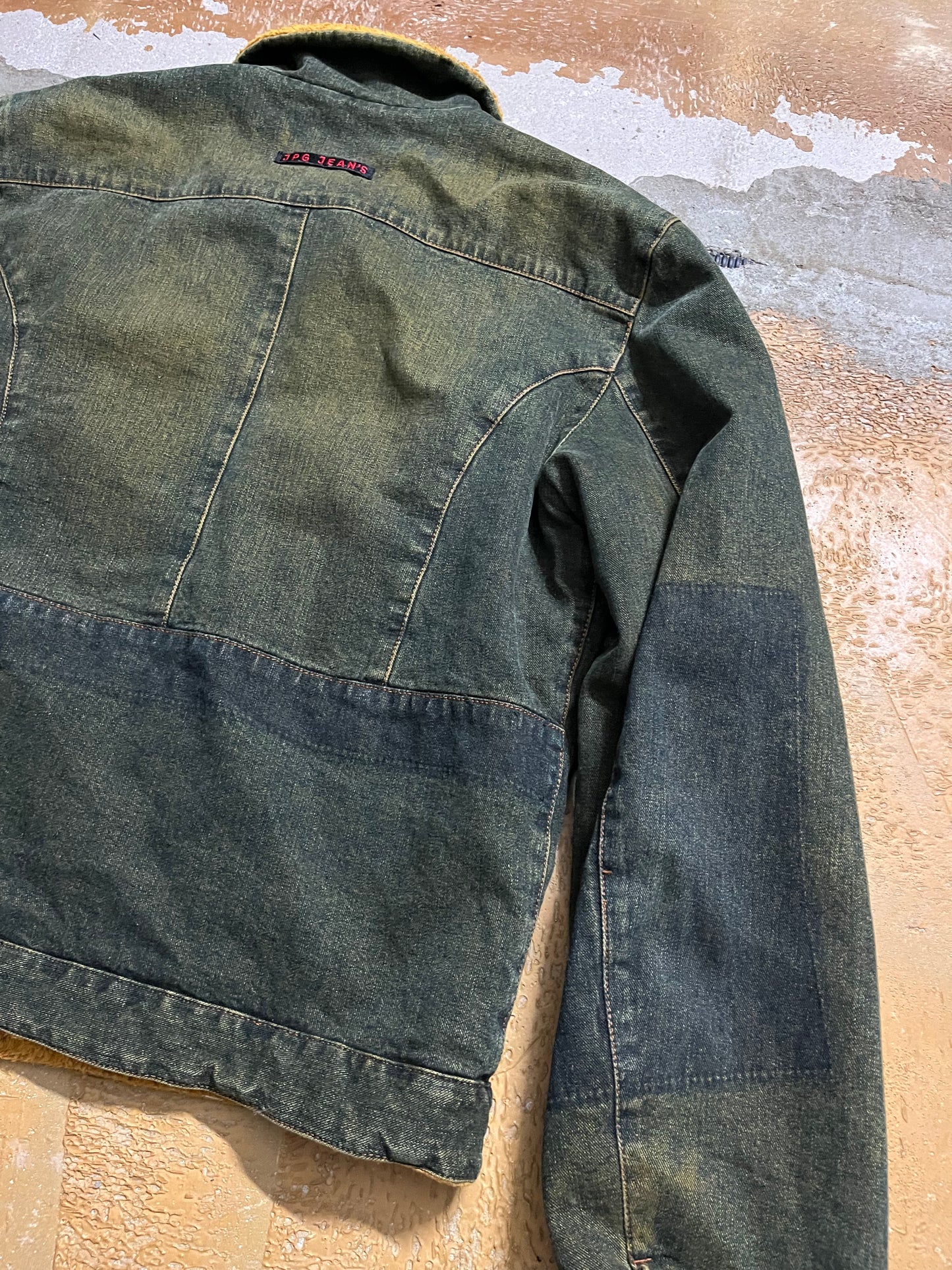 Jean Paul Gaultier acid wash denim jacket - XS