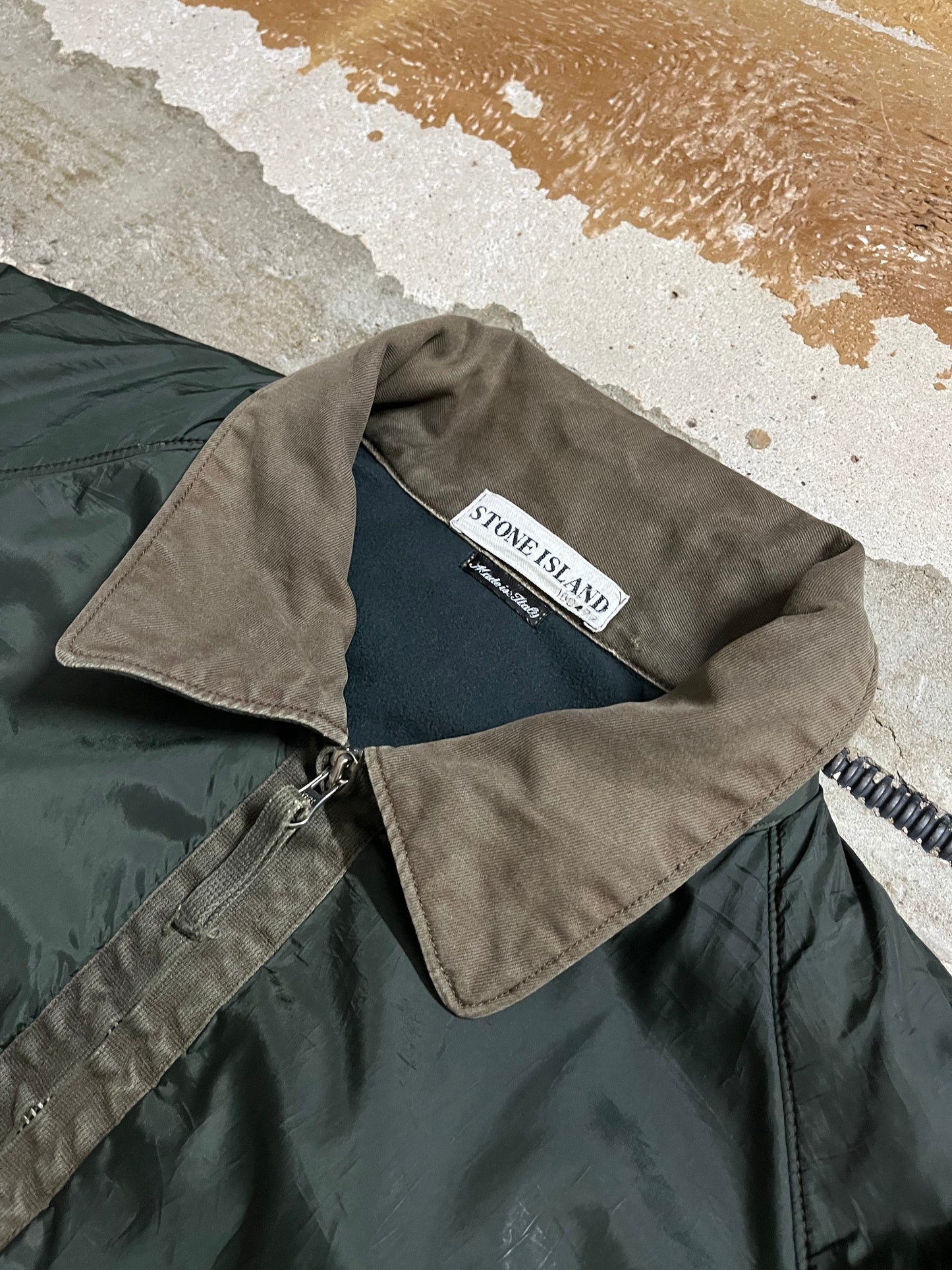 Stone Island vintage 2000 fleece lined jacket - XXL