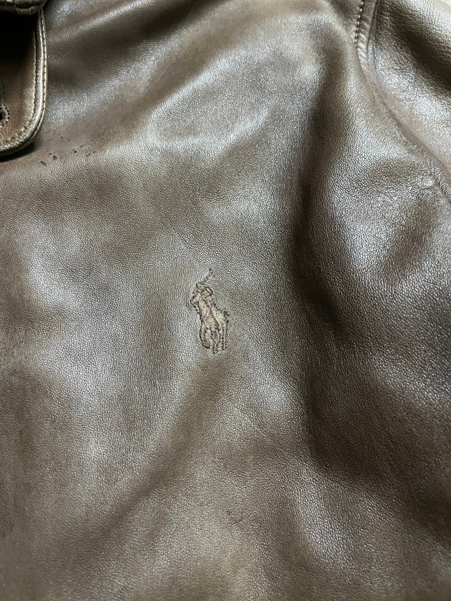 Ralph Lauren Lambskin patina jacket - L