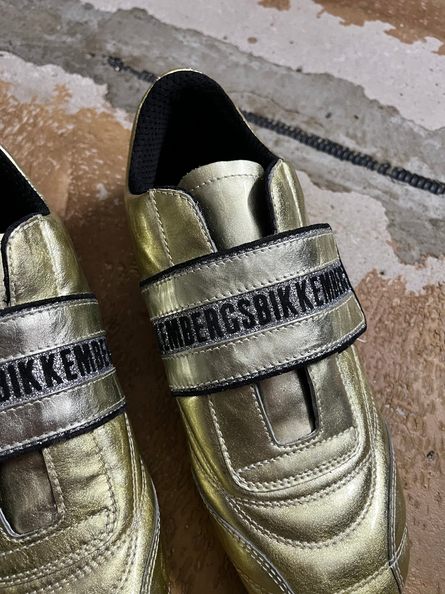 Dirk Bikkembergs gold shoes NEW - 40
