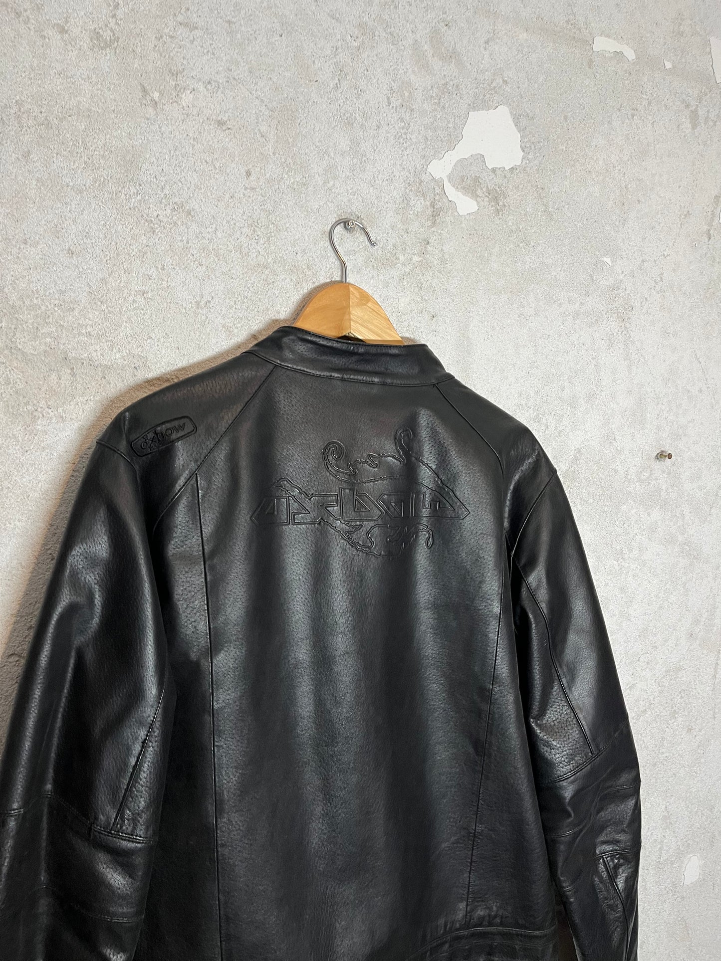 Oxbow vintage motor leather jacket - M