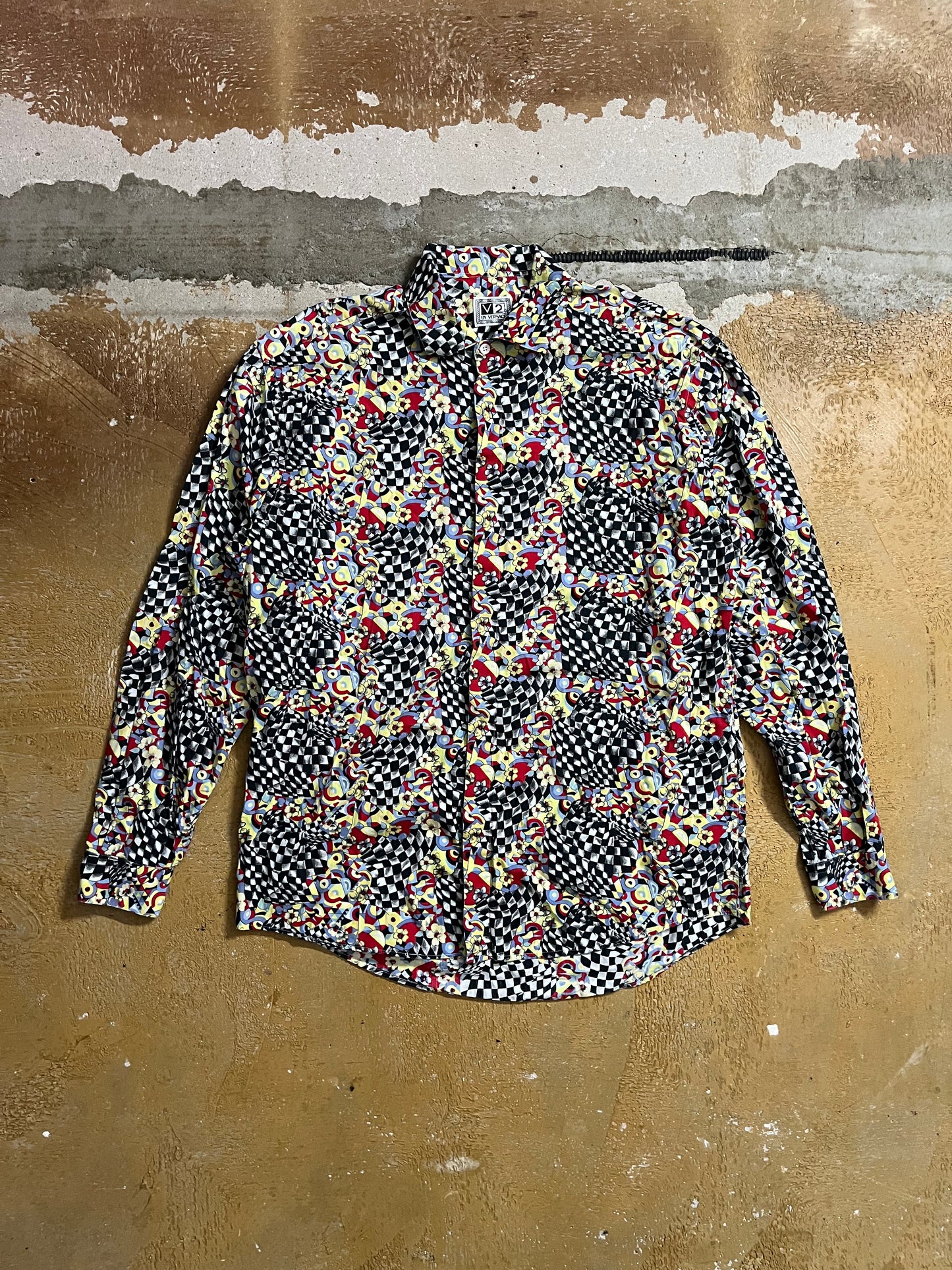 Versace V2 multicolor psychedelic shirt - XL