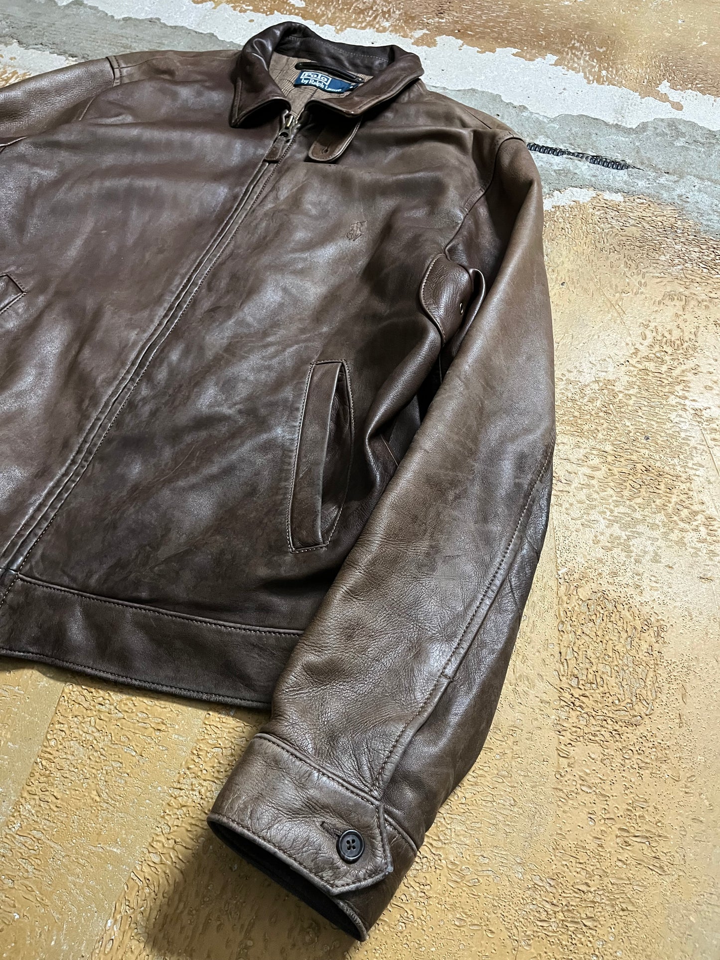 Ralph Lauren Lambskin patina jacket - L