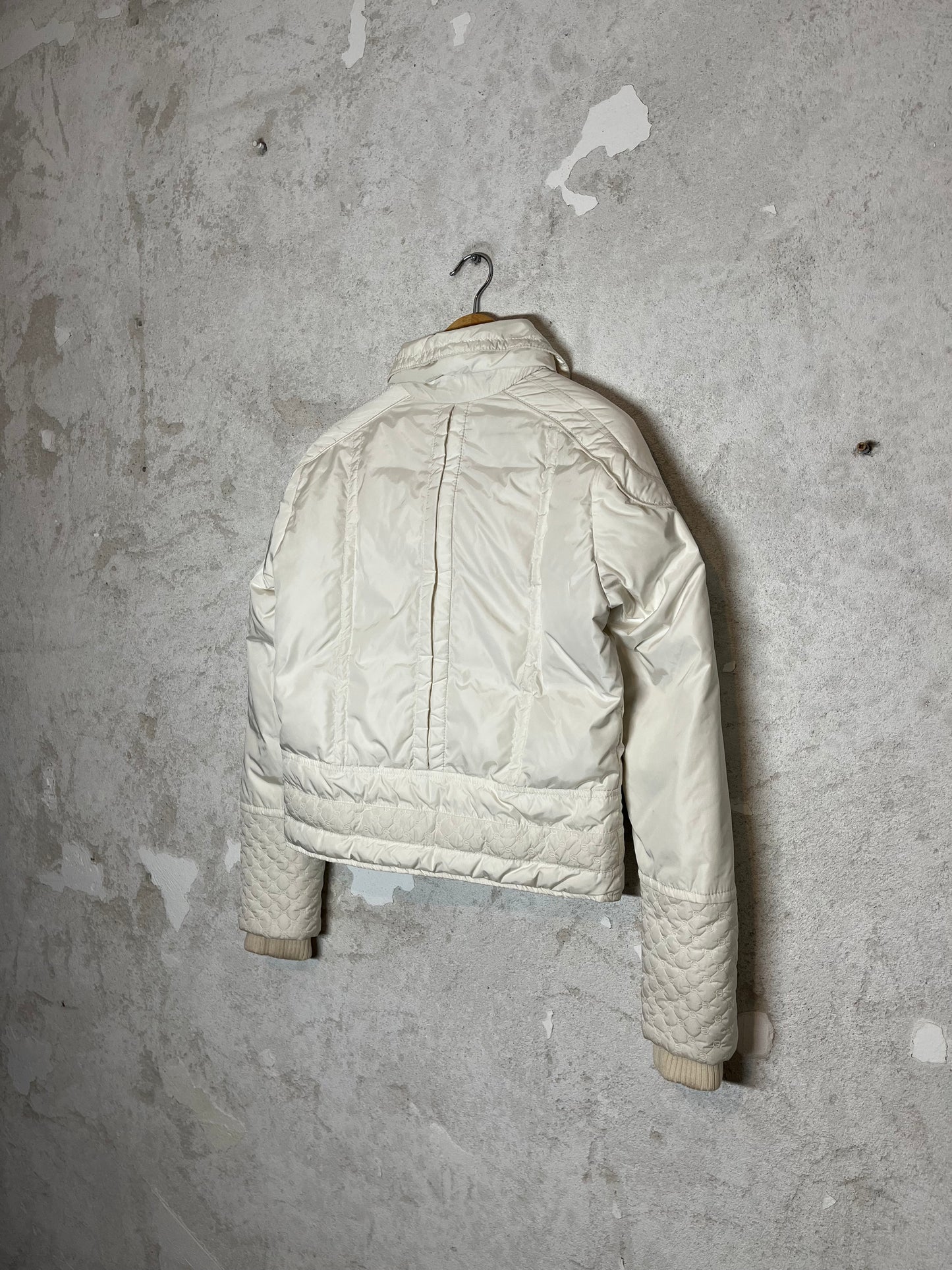 Gucci vintage embroidered puffer jacket - S