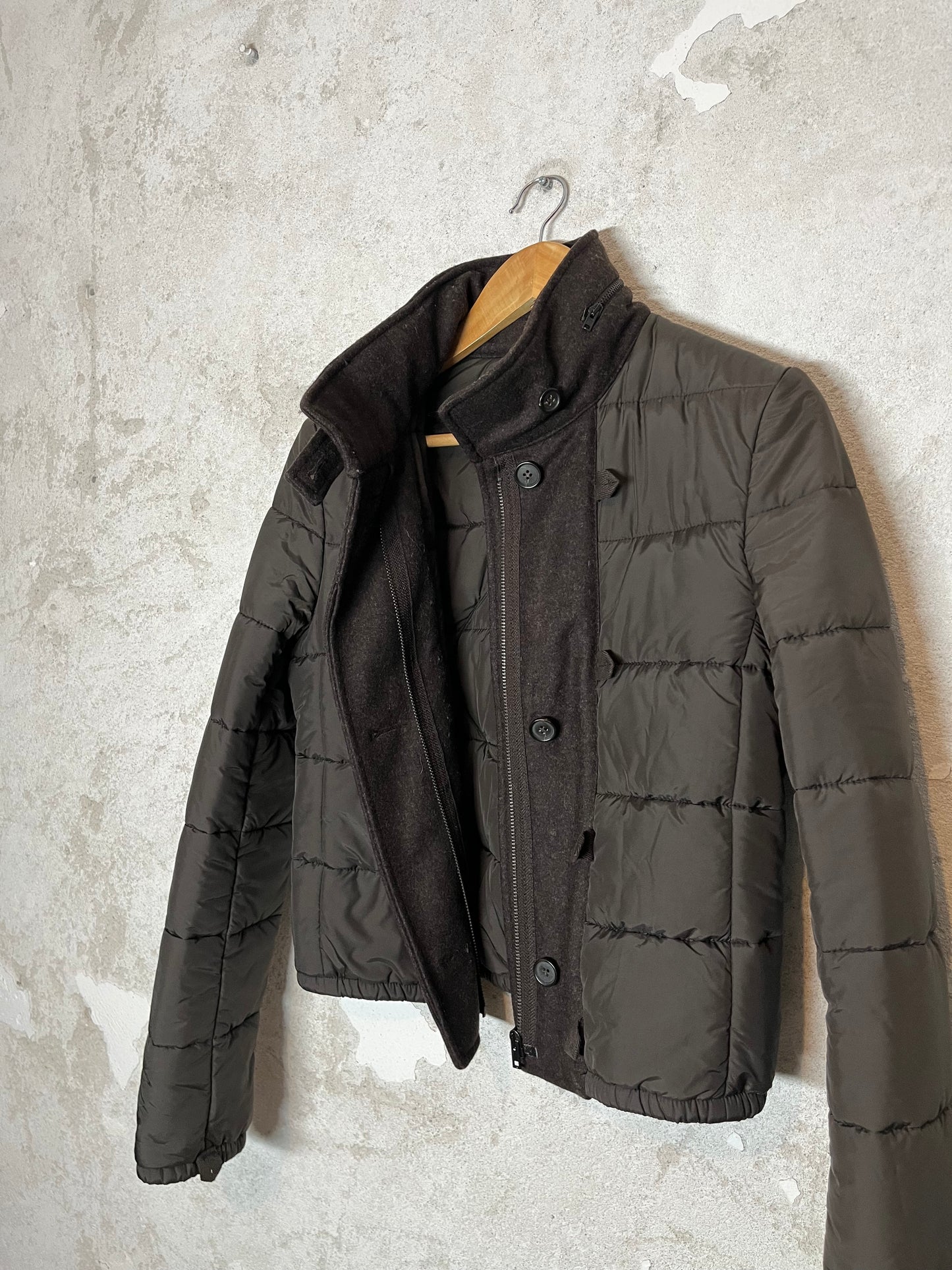 Miu Miu brown puffer jacket - S