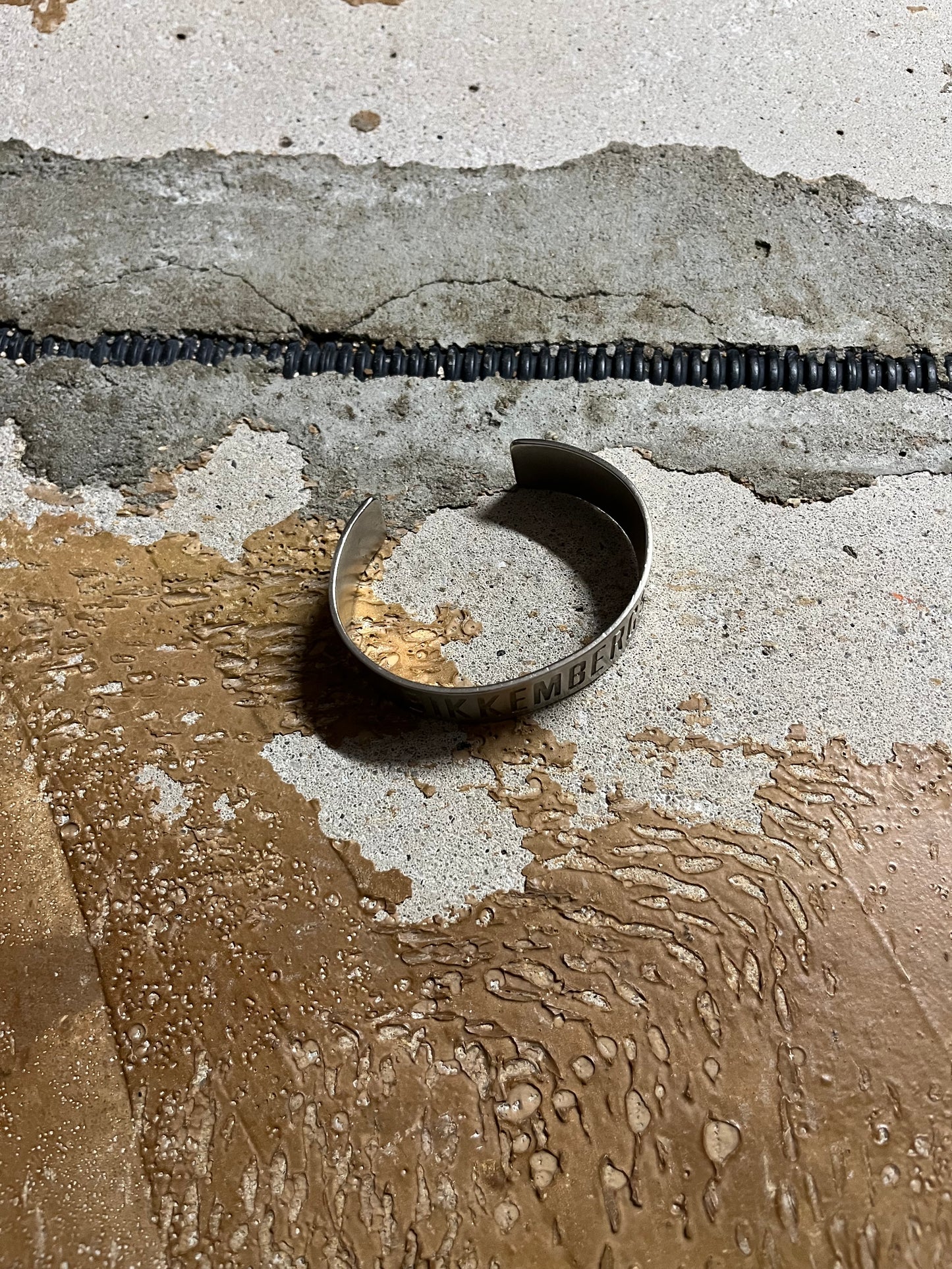 Dirk Bikkembergs silver metal bracelet