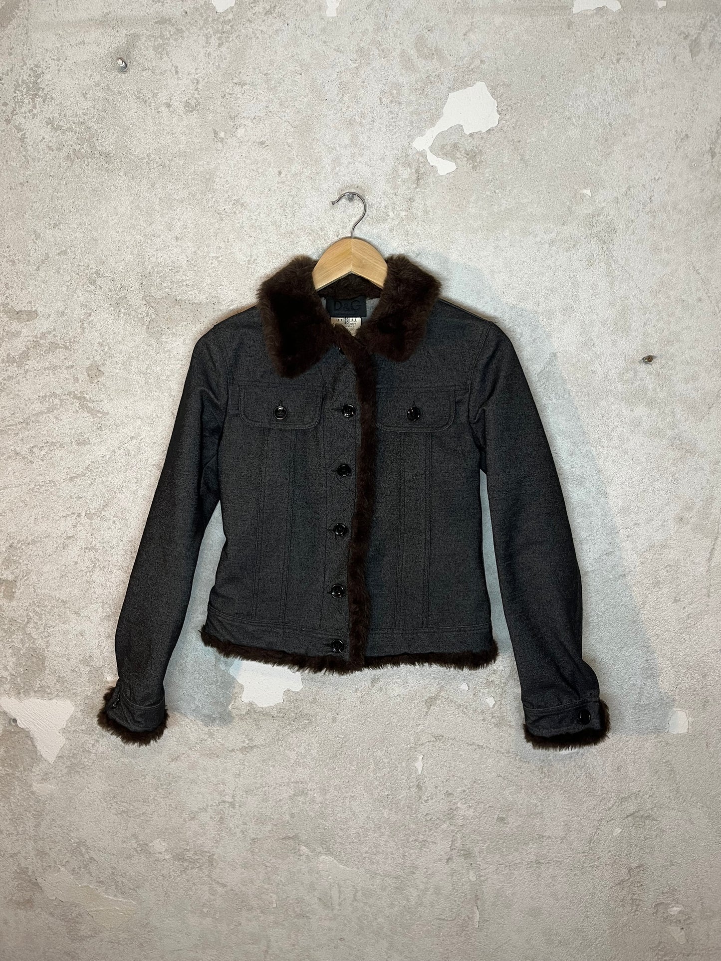 Dolce & Gabbana vintage faux fur jacket