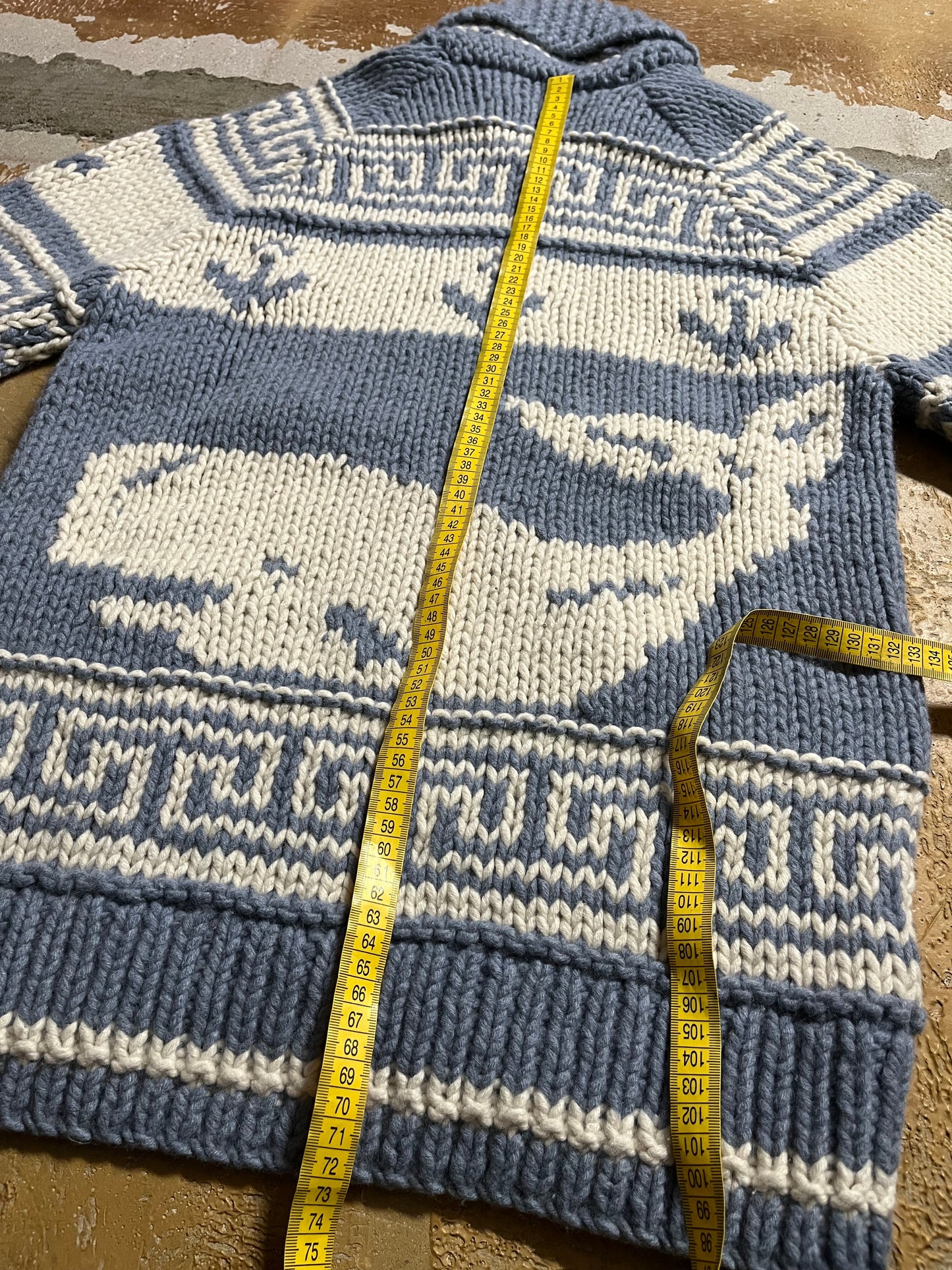 Ralph Lauren Double RL whale Hand Knit sweater - S