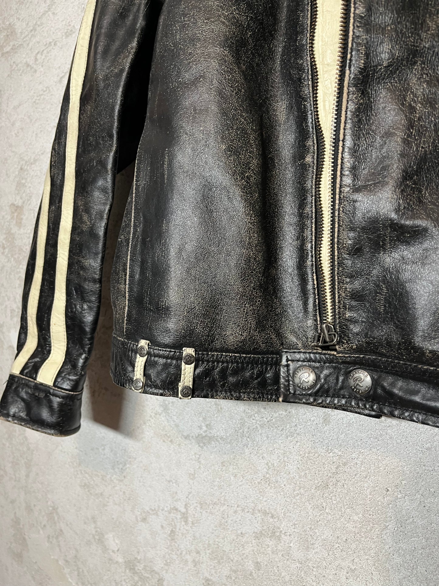 Redskins vintage leather motor jacket - L