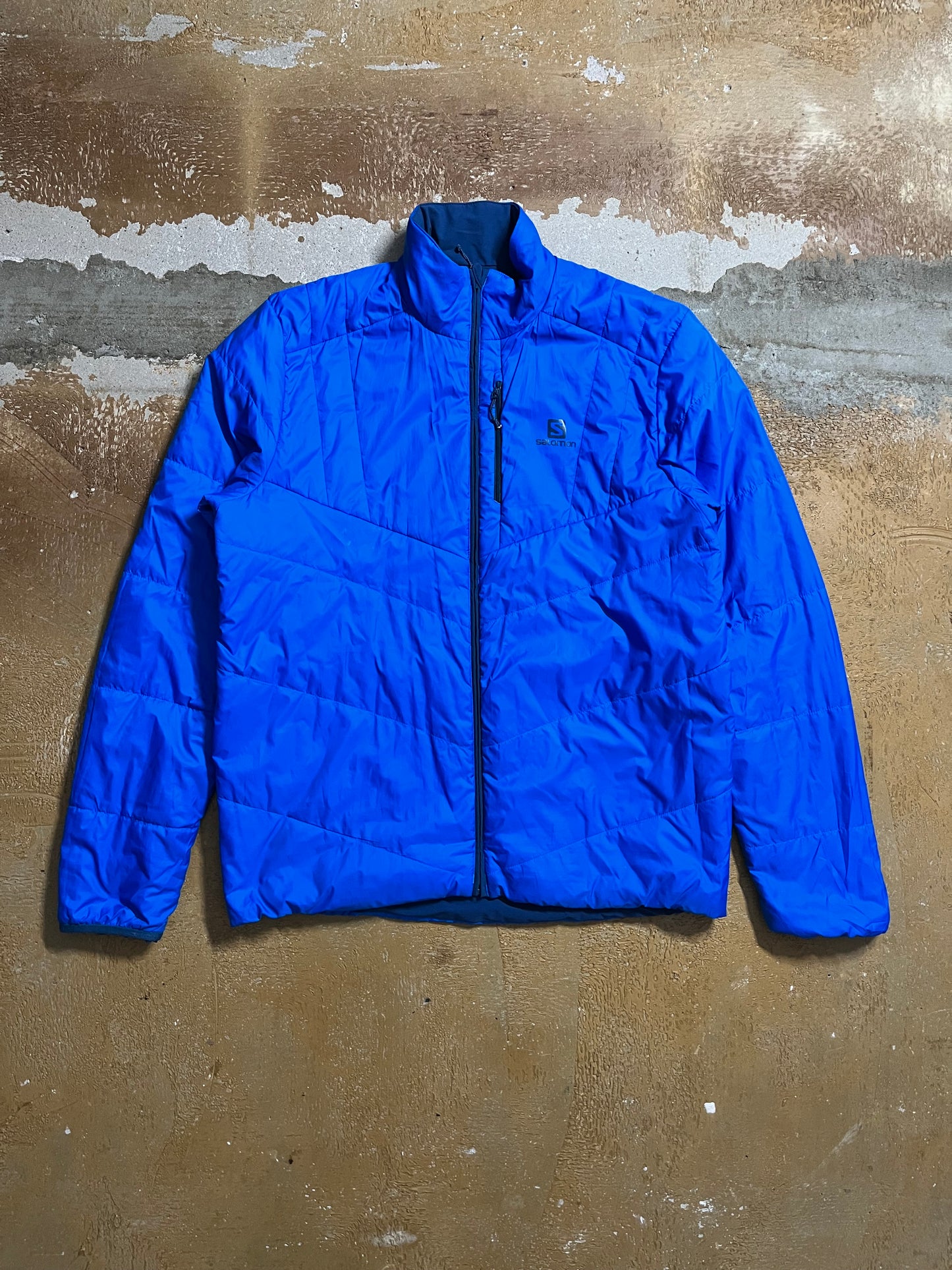 Salomon reversible down hiking jacket - L