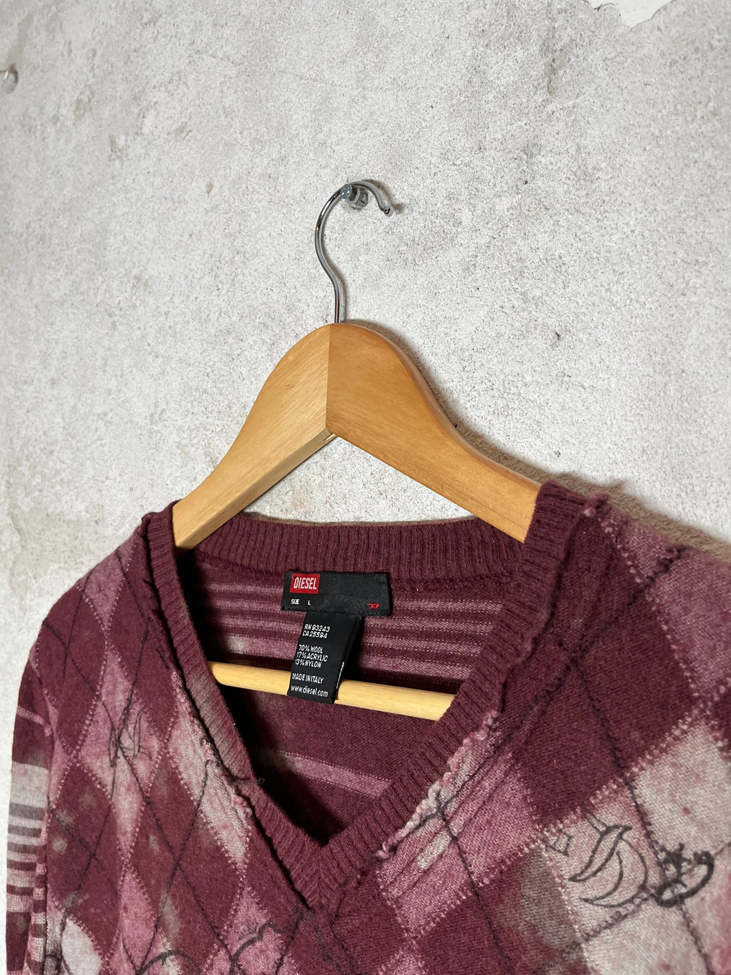 Diesel vintage 2000s y2k retro sweatshirt - M