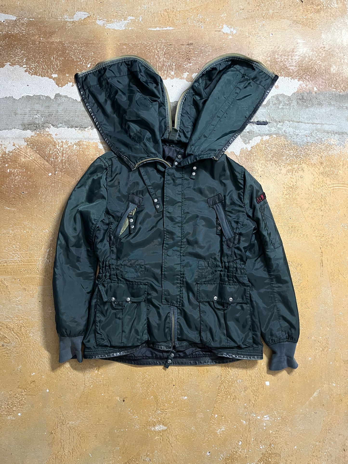Dirk Bikkembergs multizip multipocket cargo jacket - M
