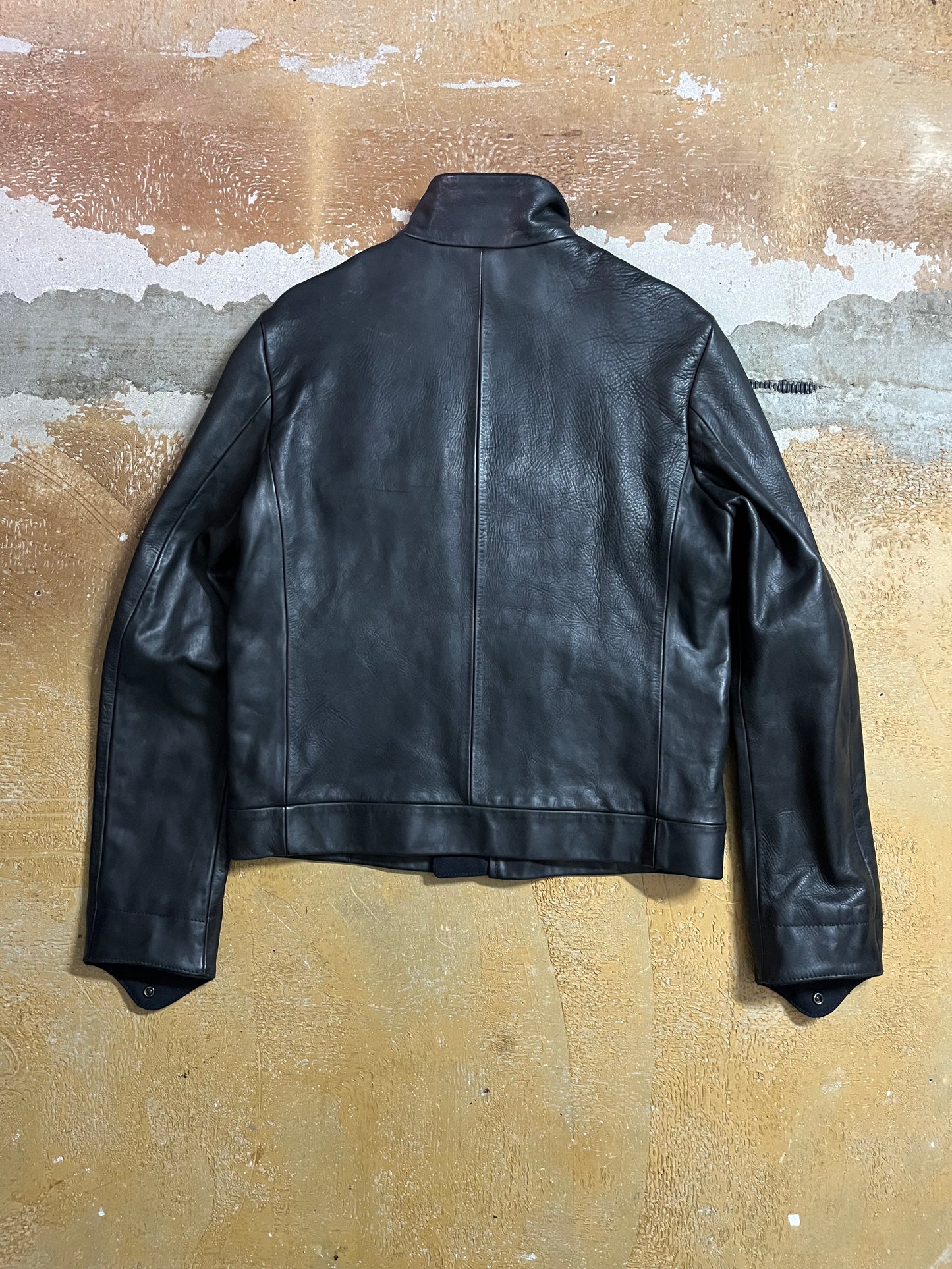 Vintage AW2007 Stone Island leather jacket - M