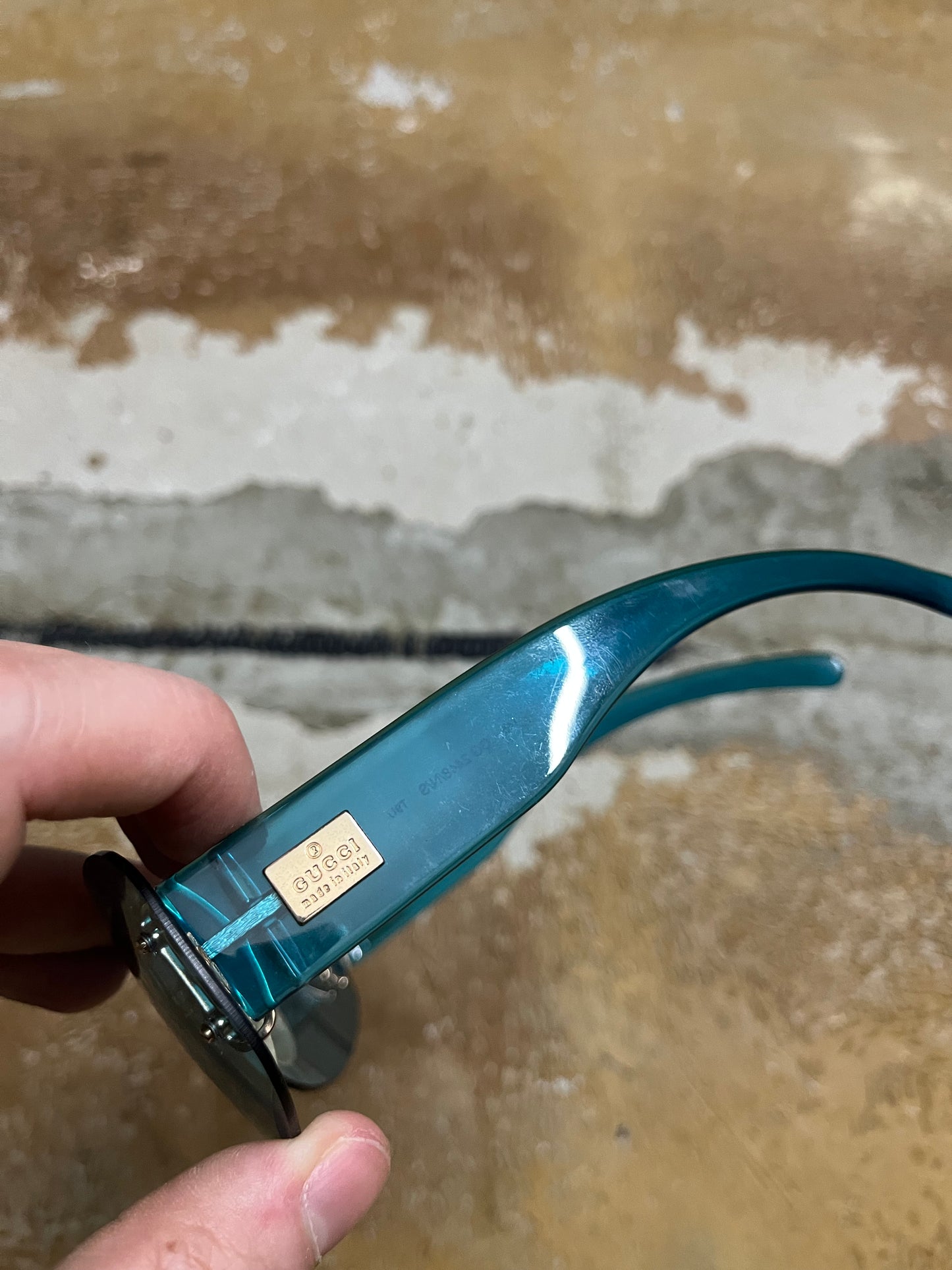 Gucci vintage blue sunglasses