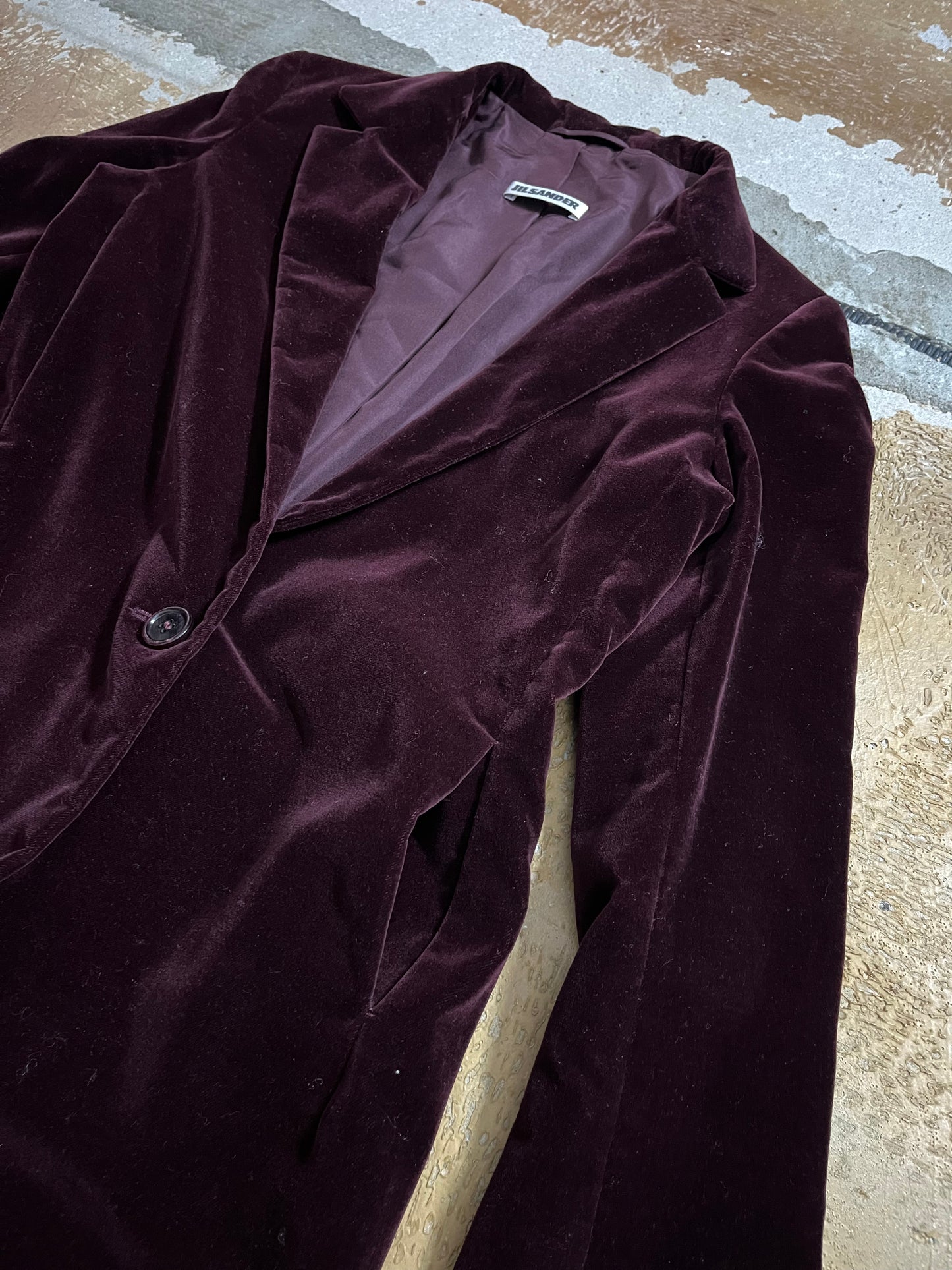 Jil Sander velvet jacket - XS