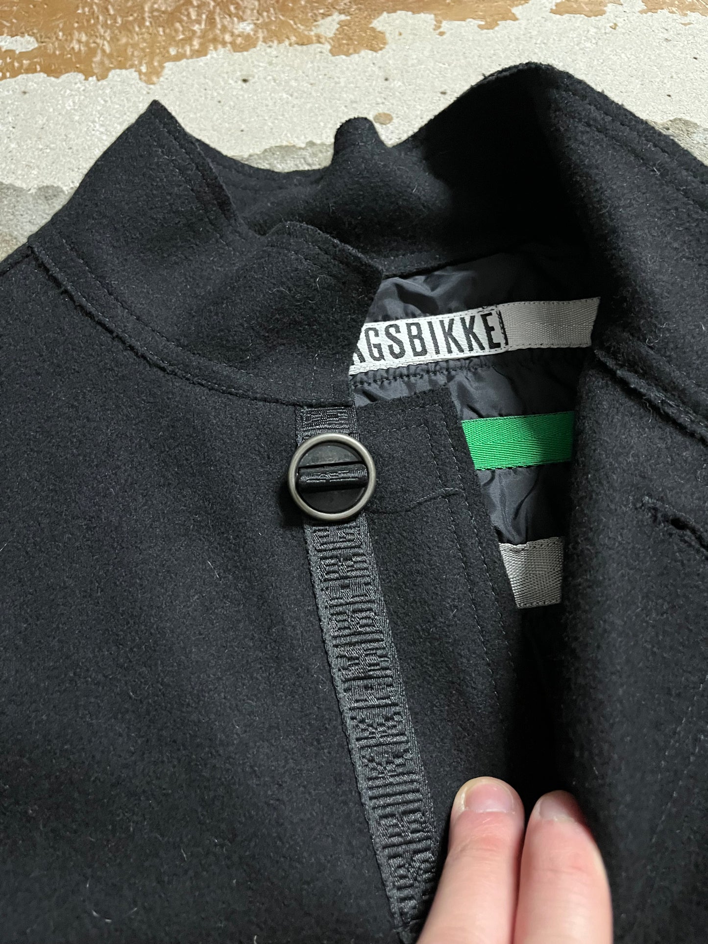 Dirk Bikkembergs wool puffer long coat - XL