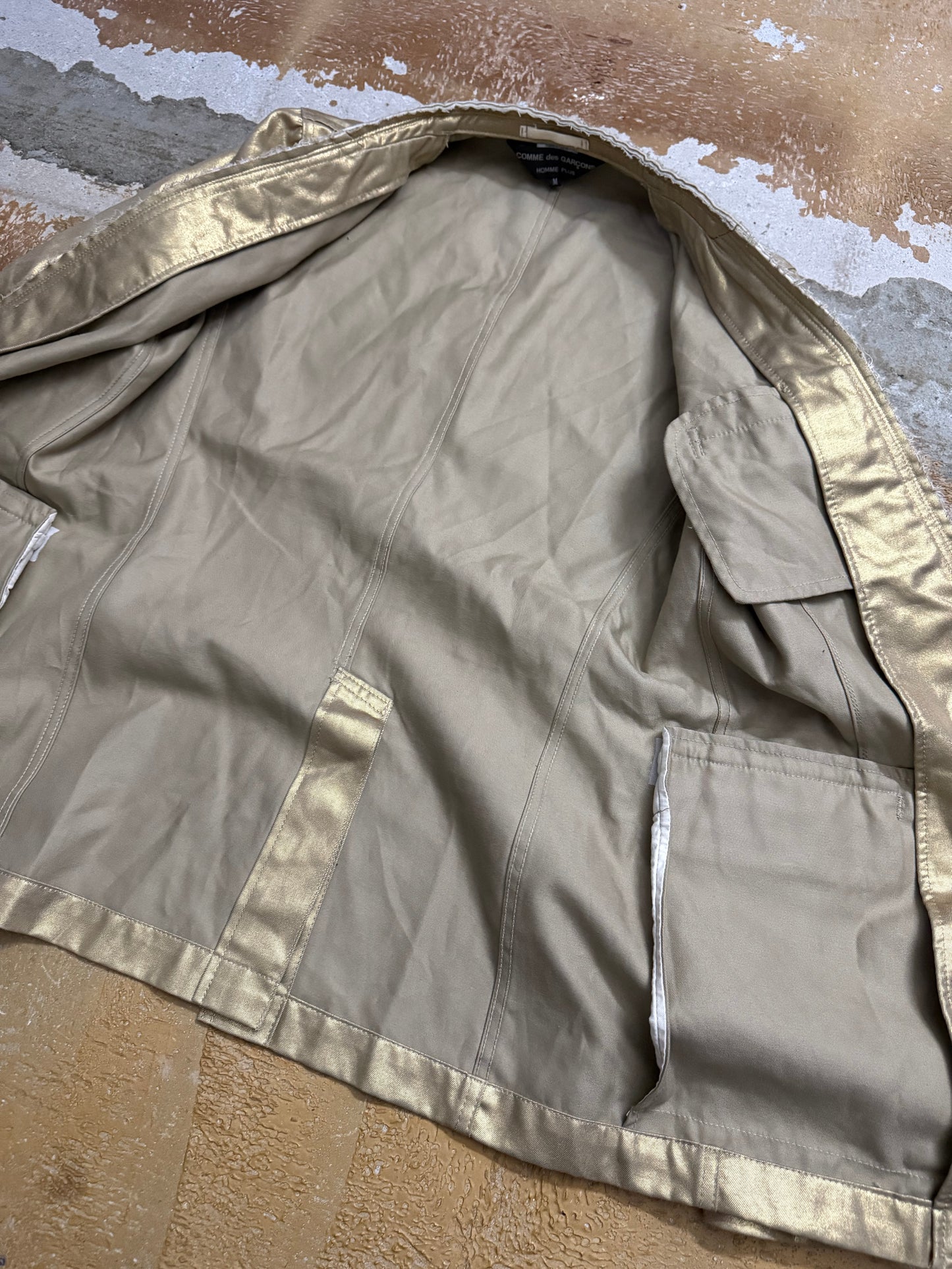 Comme des Garcons SS06 gold blazer jacket - M