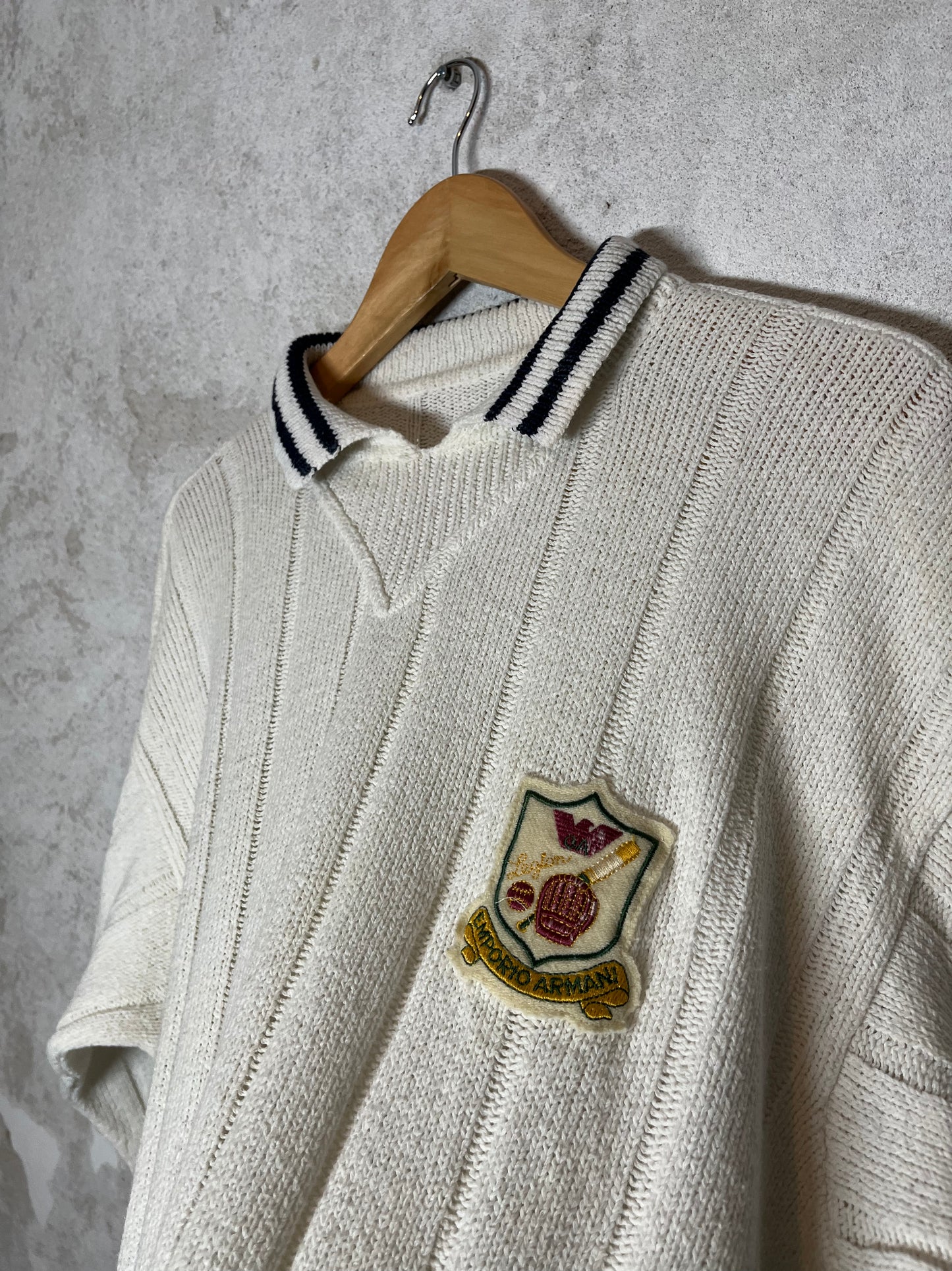 Versace vintage retro tennis knit sweatshirt - XL