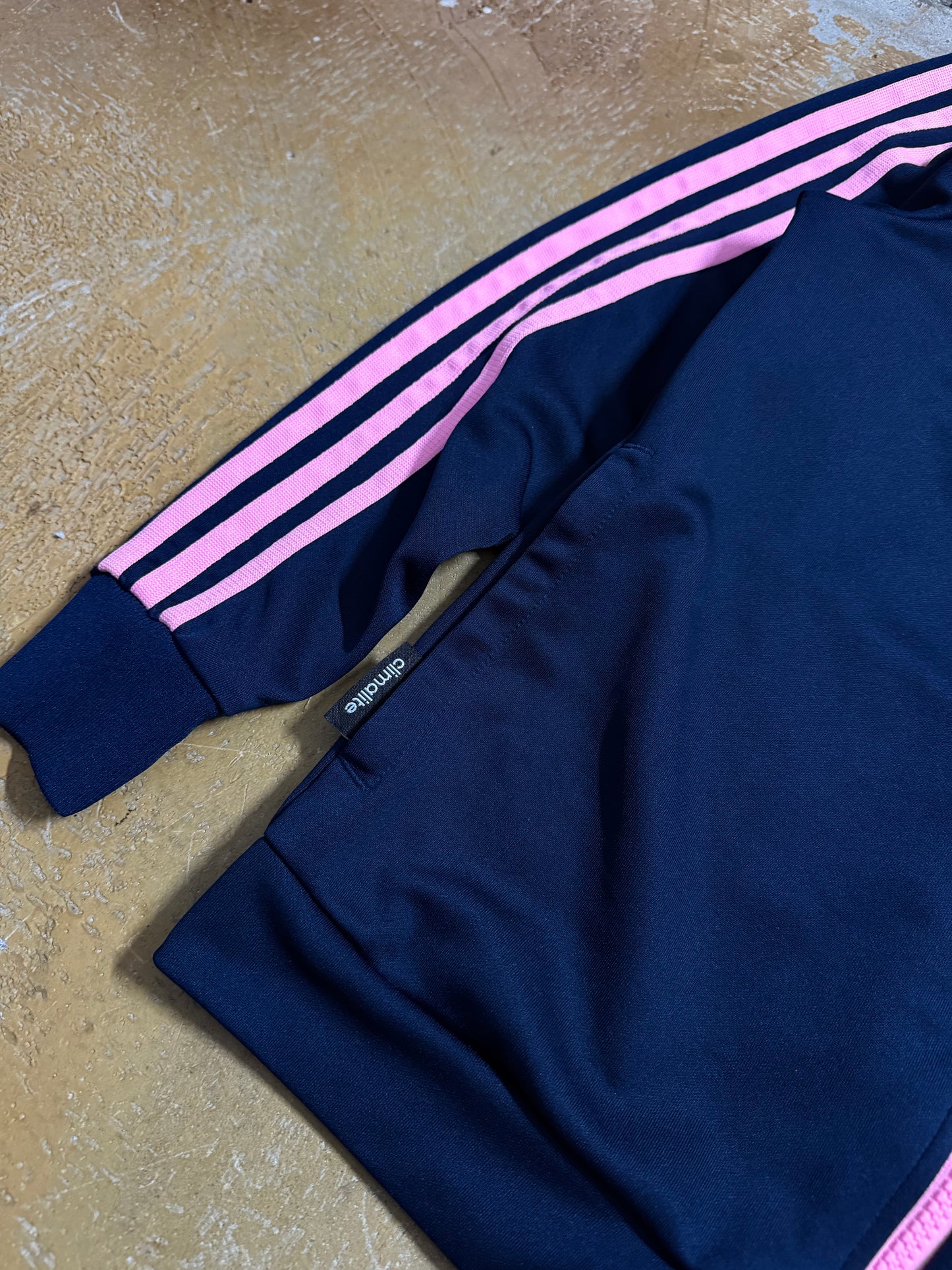 Adidas pink blue vintage sport jacket - XS