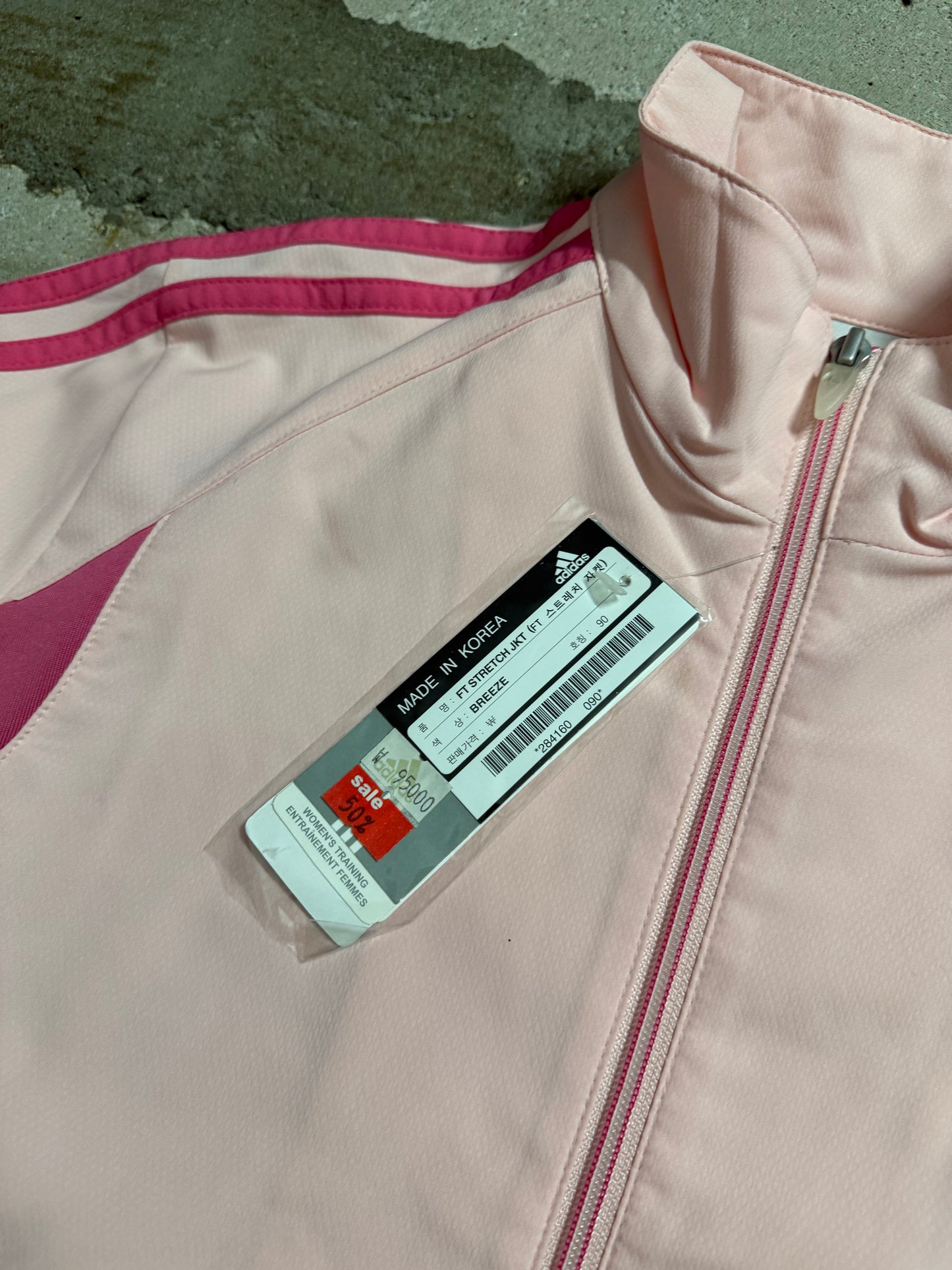 Vintage Adidas deadstock pink jacket - S