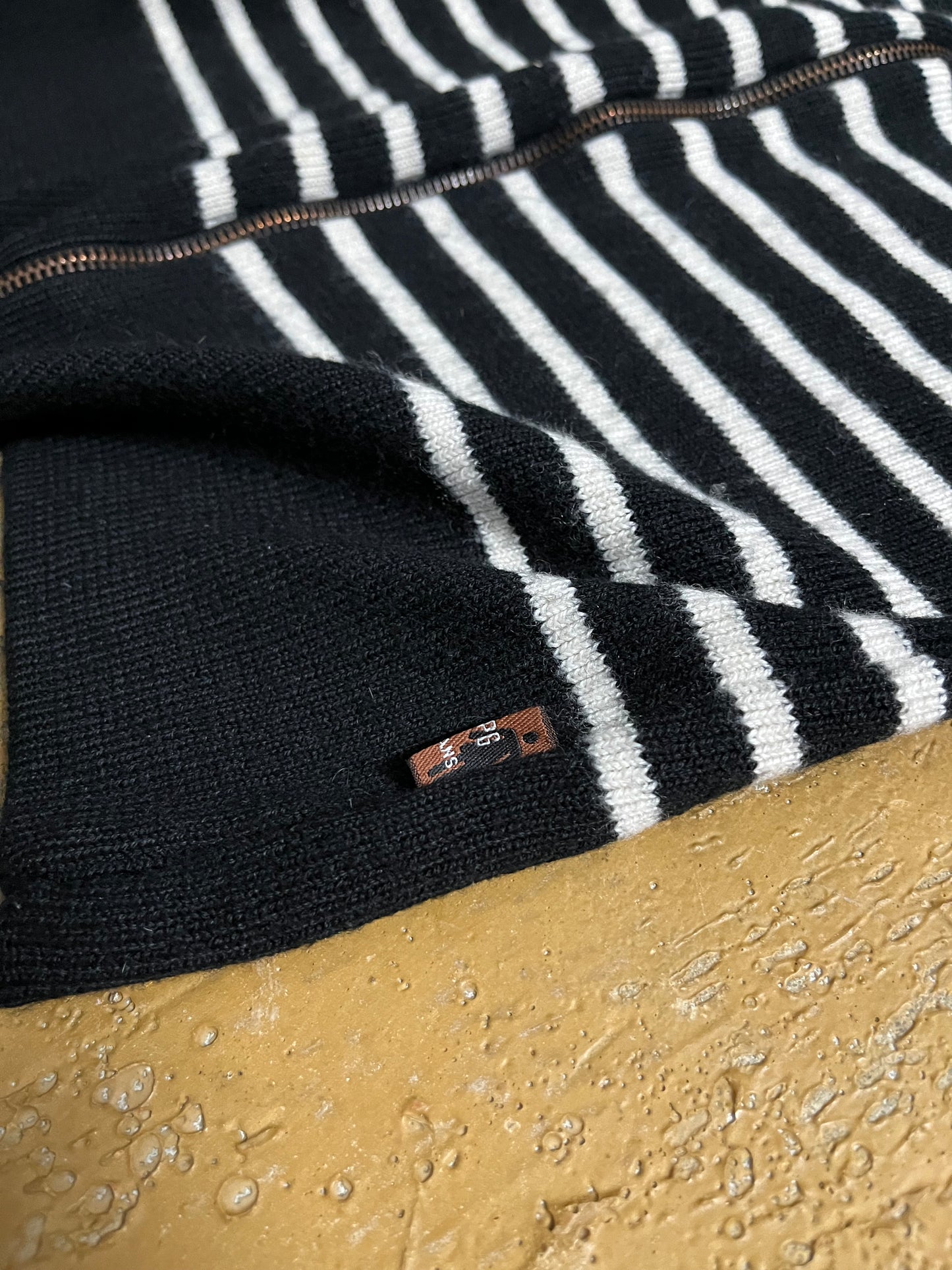 Jean Paul Gaultier knit zip-up sweater - S