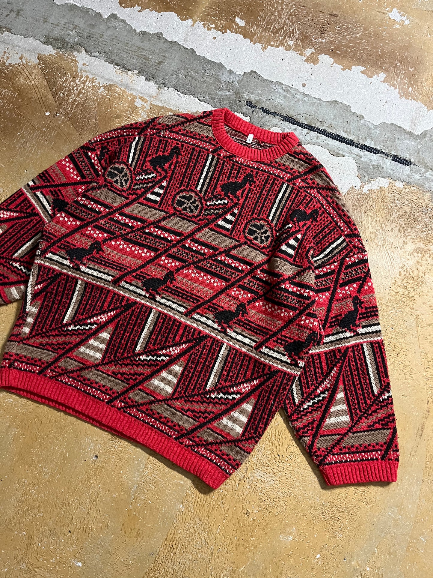 Oxbow vintage ski winter sweater - S