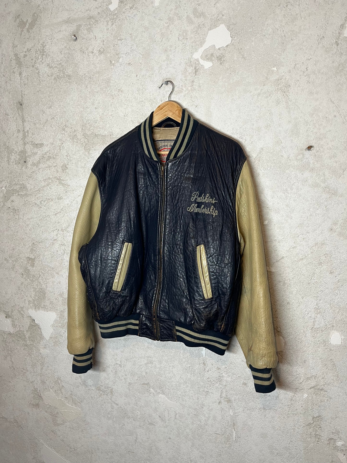 Redskins vintage leather motor jacket - L
