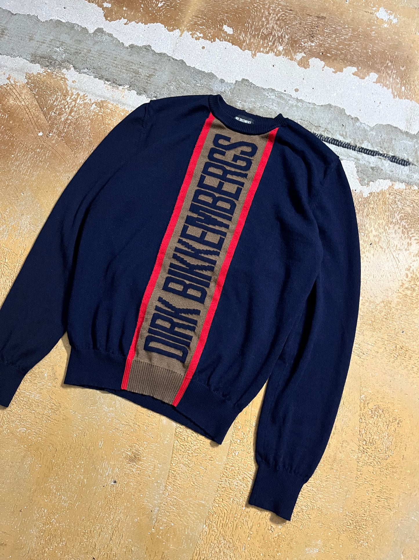 Dirk Bikkembergs merino wool knit sweater - M
