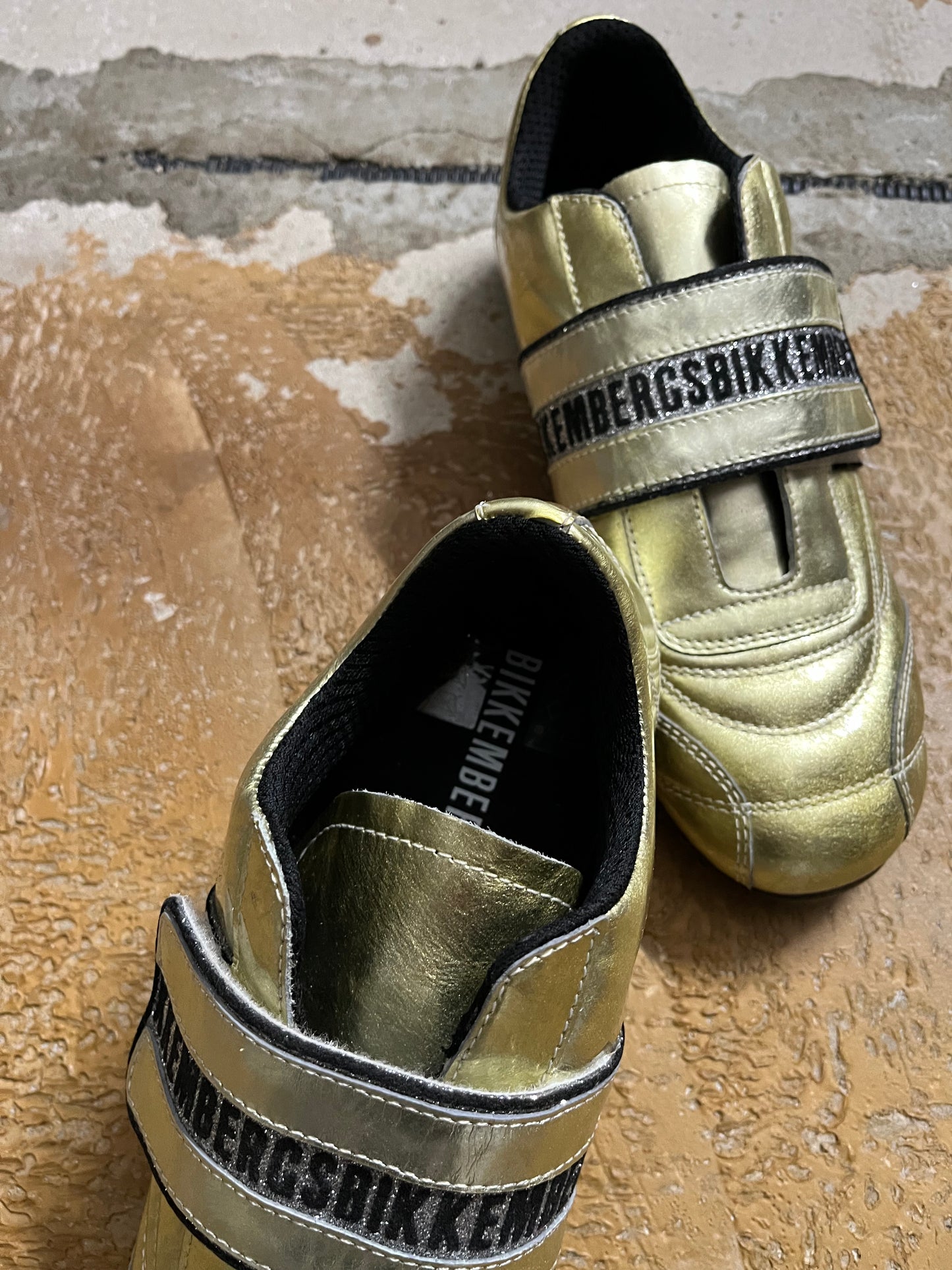 Dirk Bikkembergs gold shoes NEW - 40