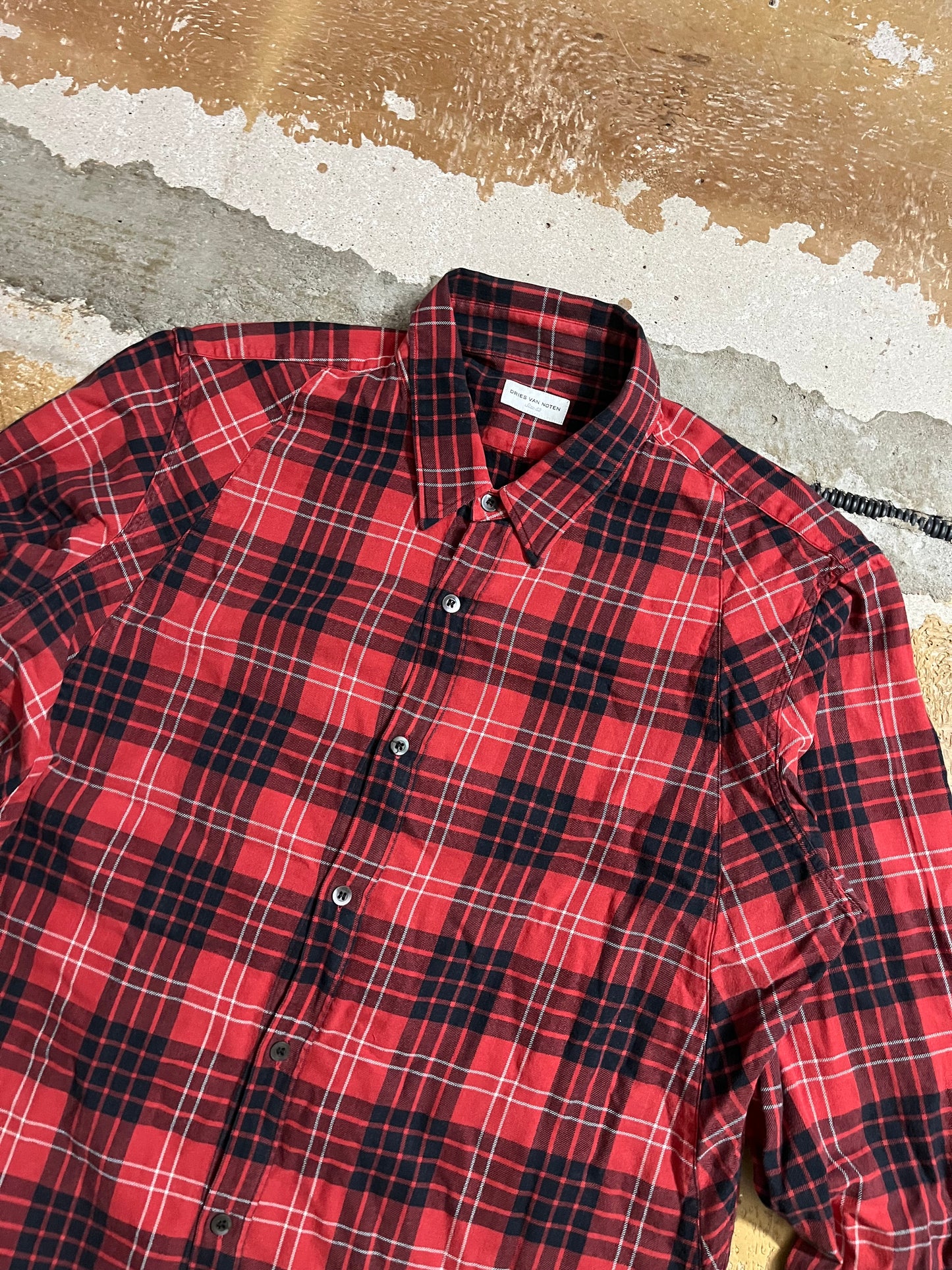 Dries van Noten checkered overshirt - L