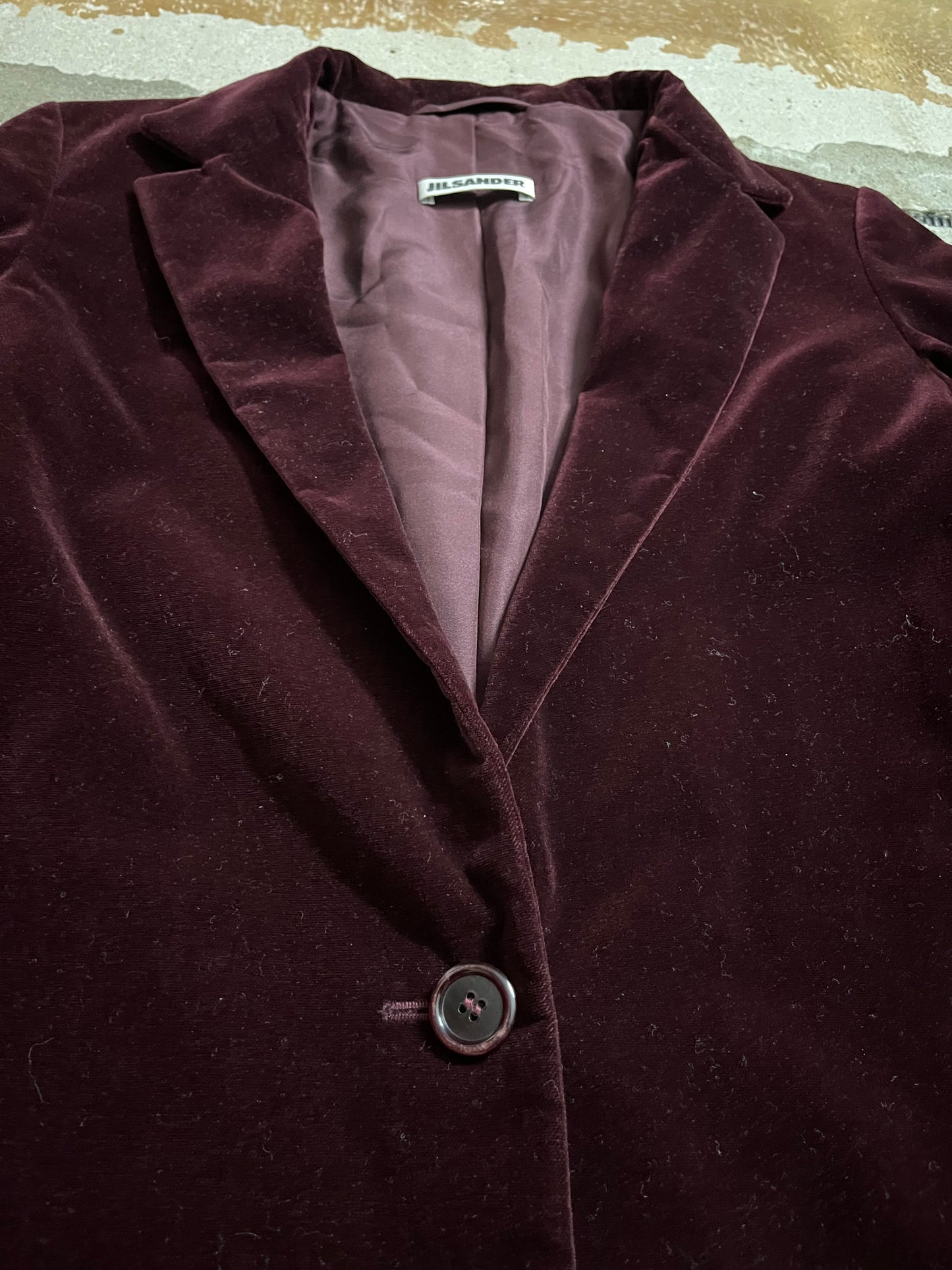 Jil Sander velvet jacket - XS