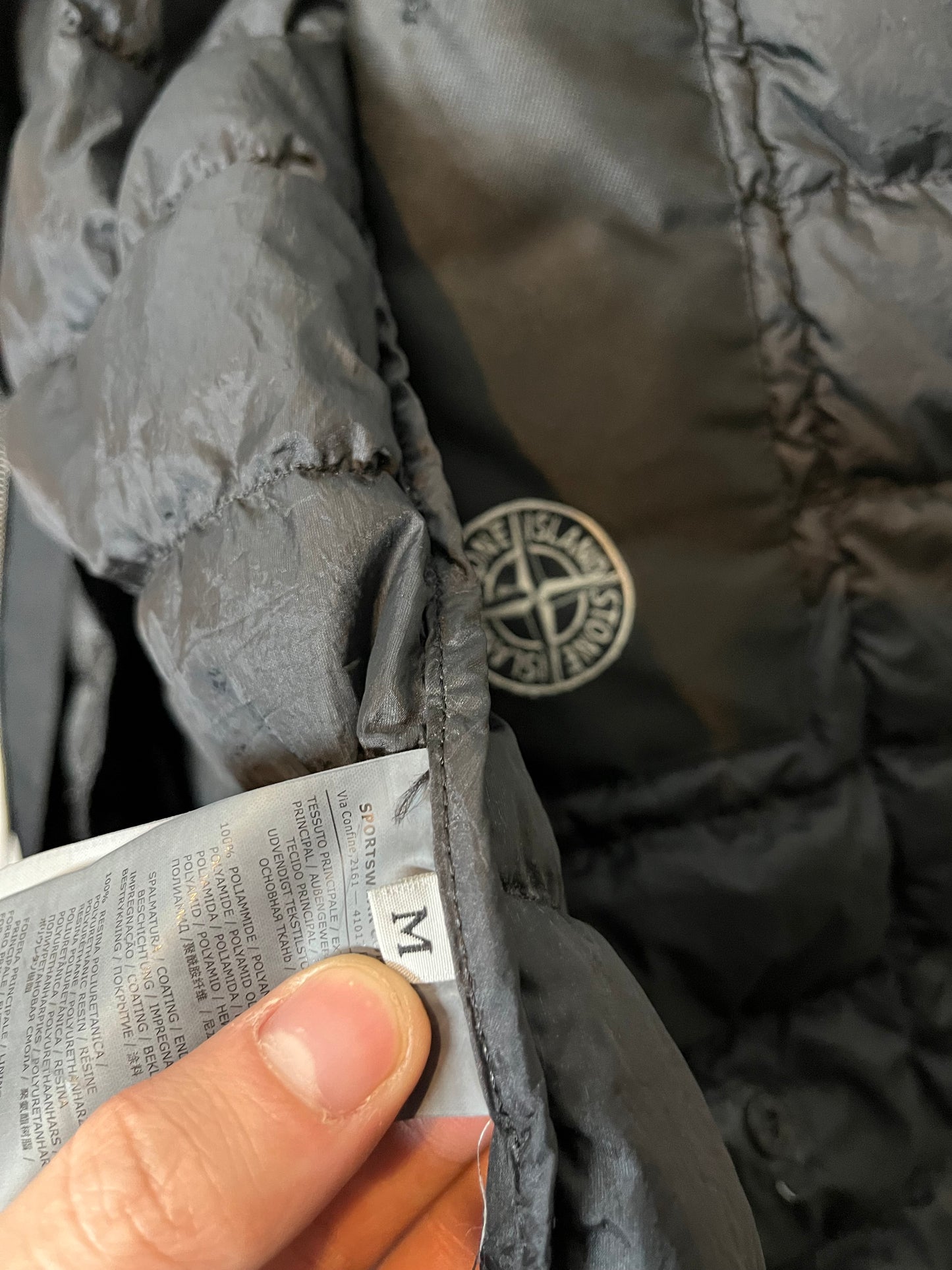 Stone Island AW/16 2-in-1 Tank Shield removable lining jacket - M