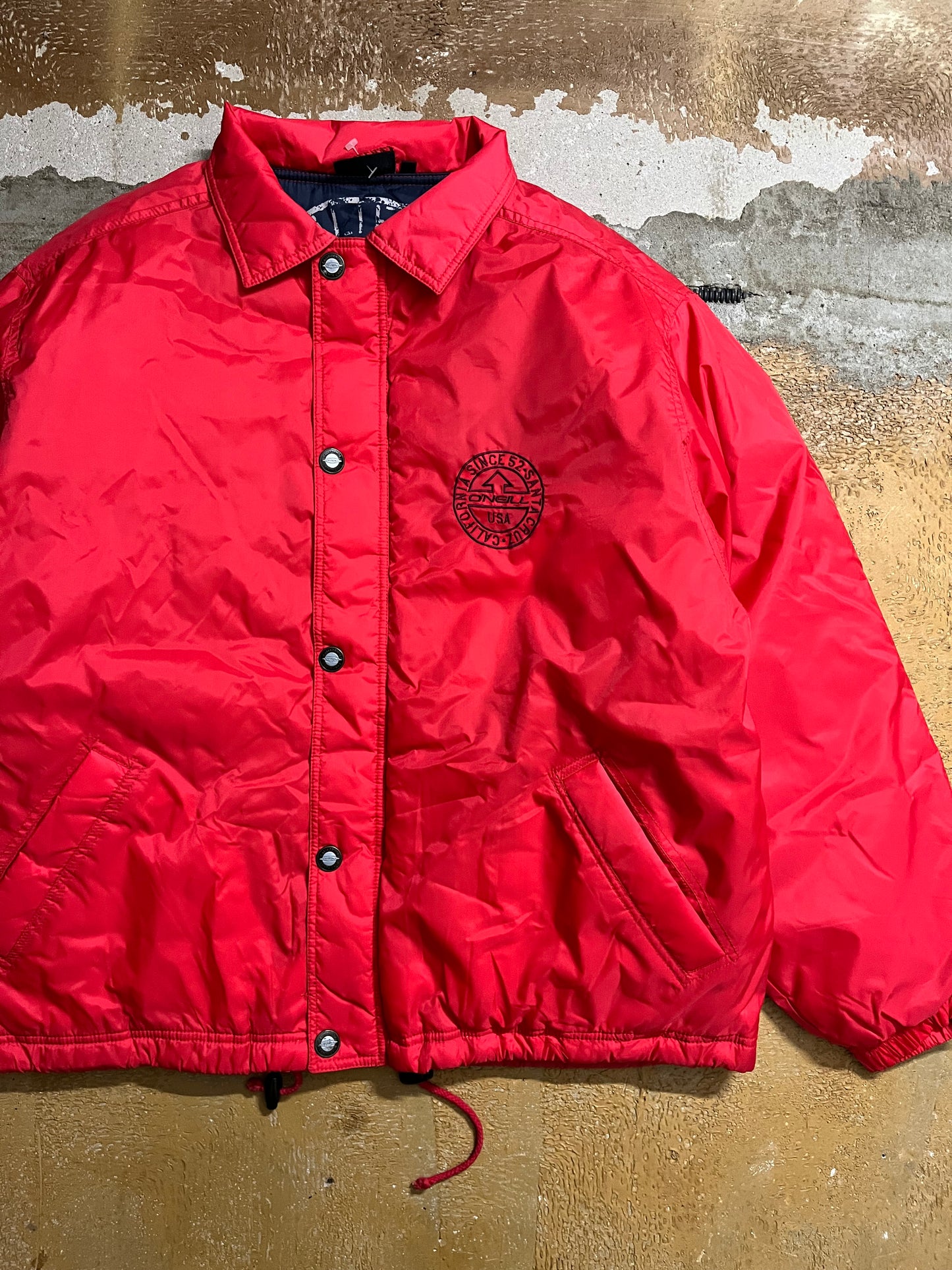O’neill vintage red puffer jacket - L