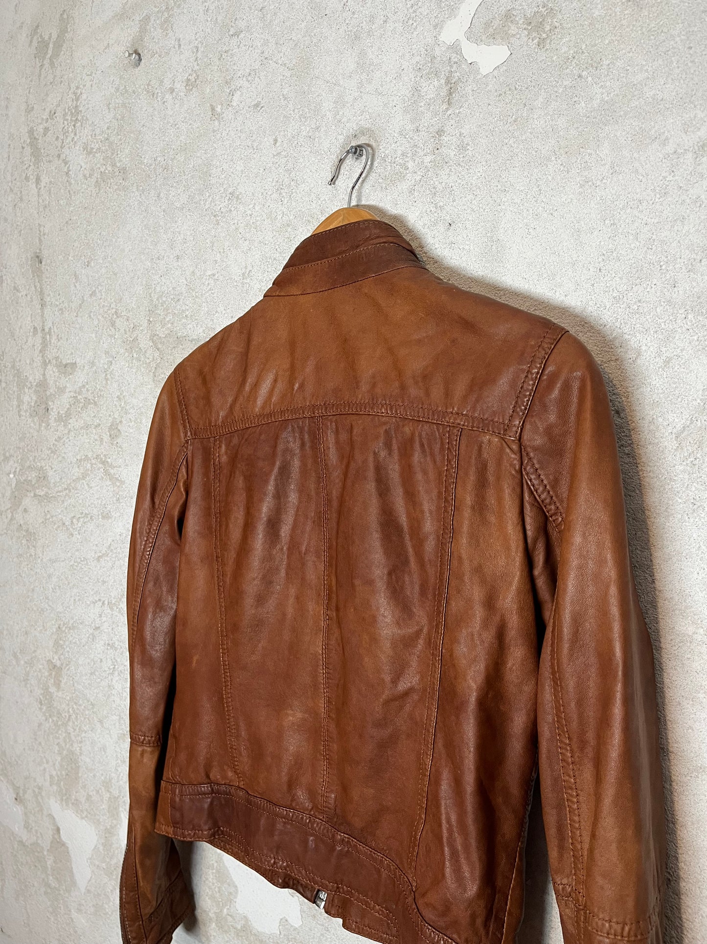Dolce & Gabbana leather multizip jacket - XS