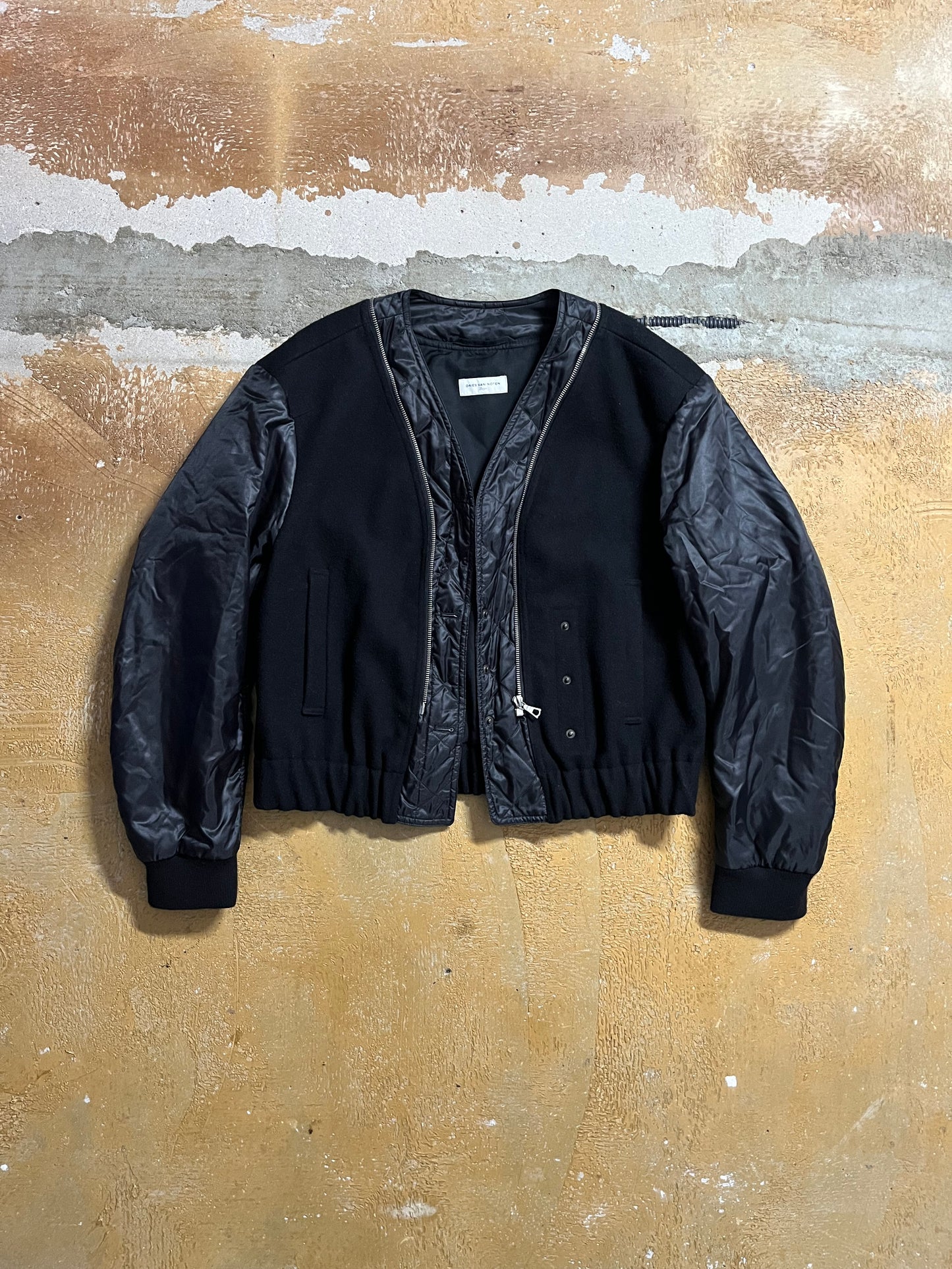 Dries van Noten vintage FW2007 gimp fill zip gimp bomber jacket - S