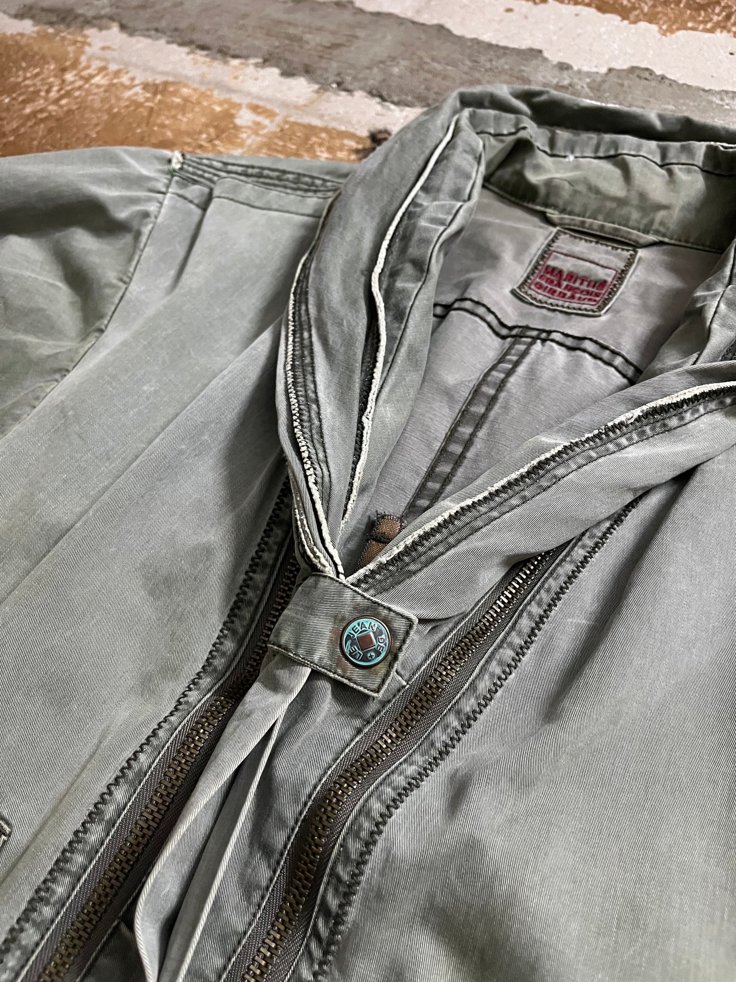 Marithe Francois Girbaud butterfly zip hidden pocket jacket - S