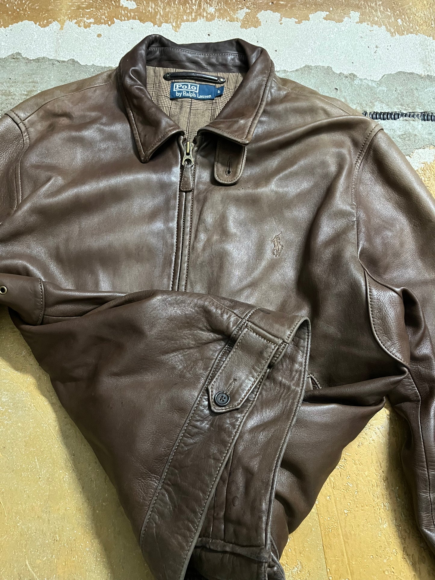 Ralph Lauren Lambskin patina jacket - L