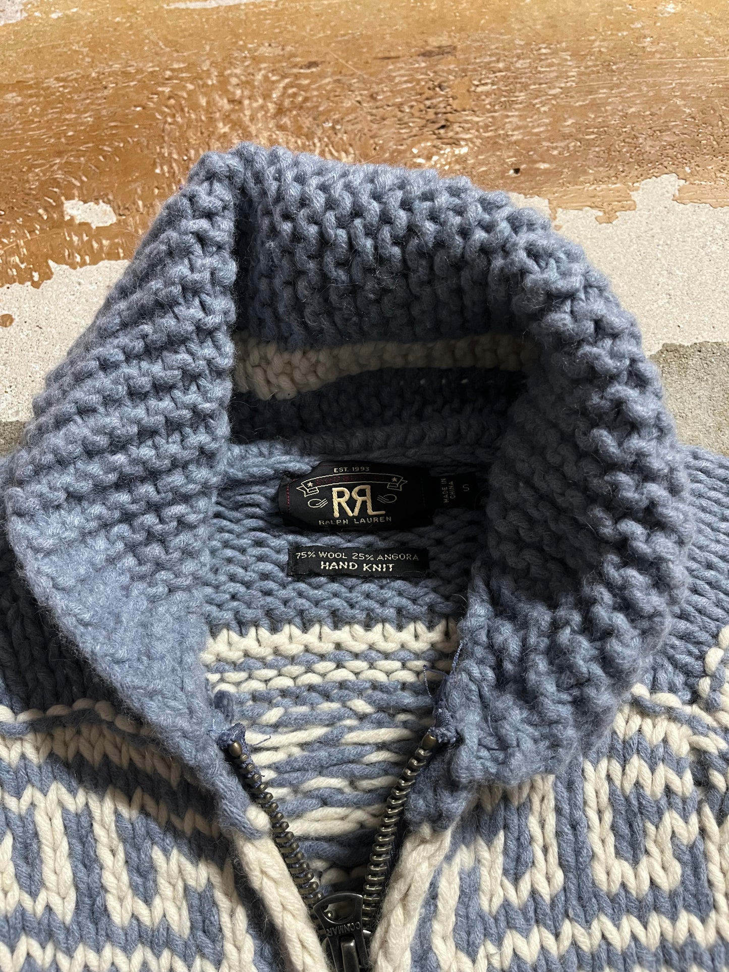Ralph Lauren Double RL whale Hand Knit sweater - S