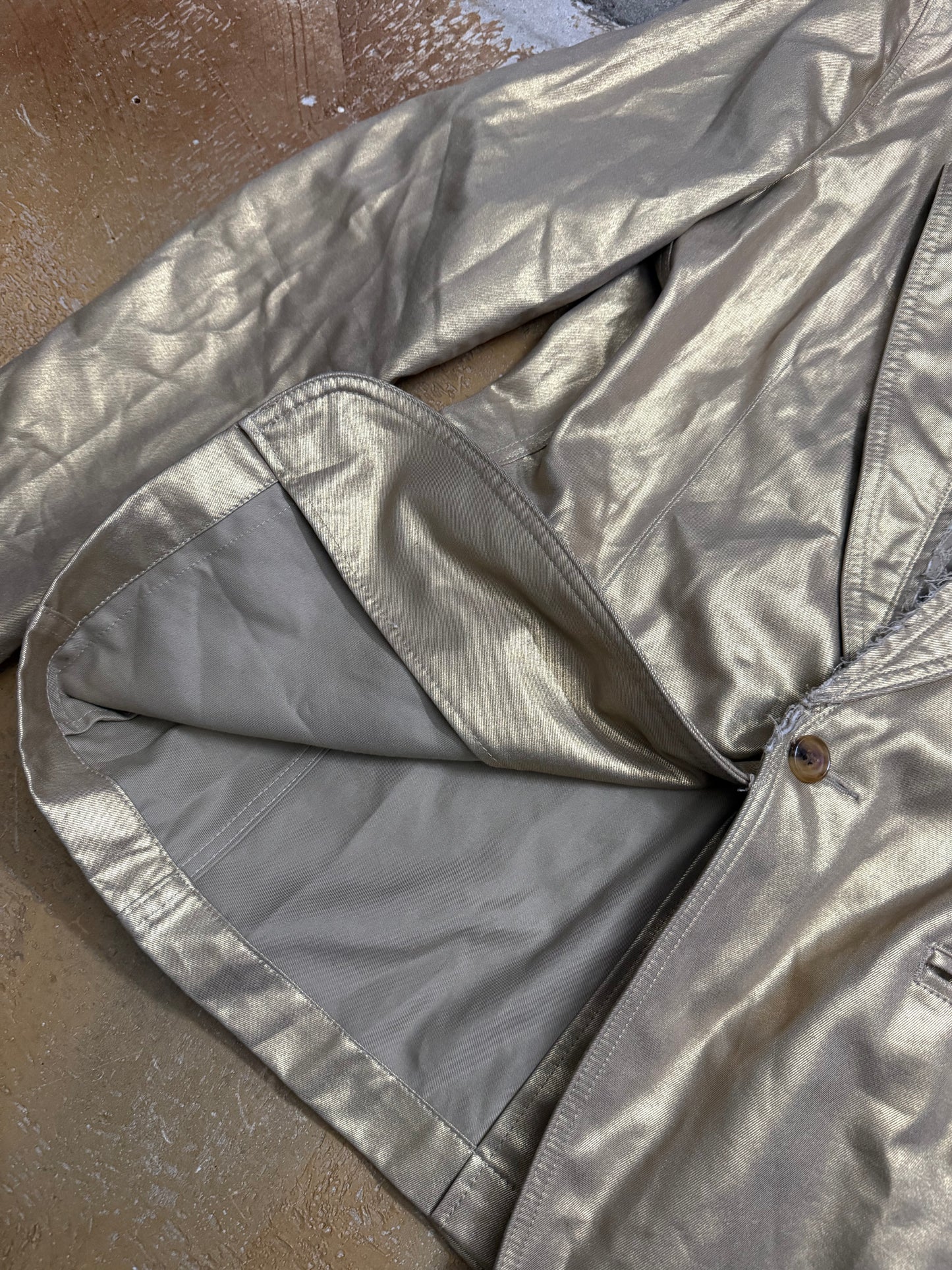 Comme des Garcons SS06 gold blazer jacket - M