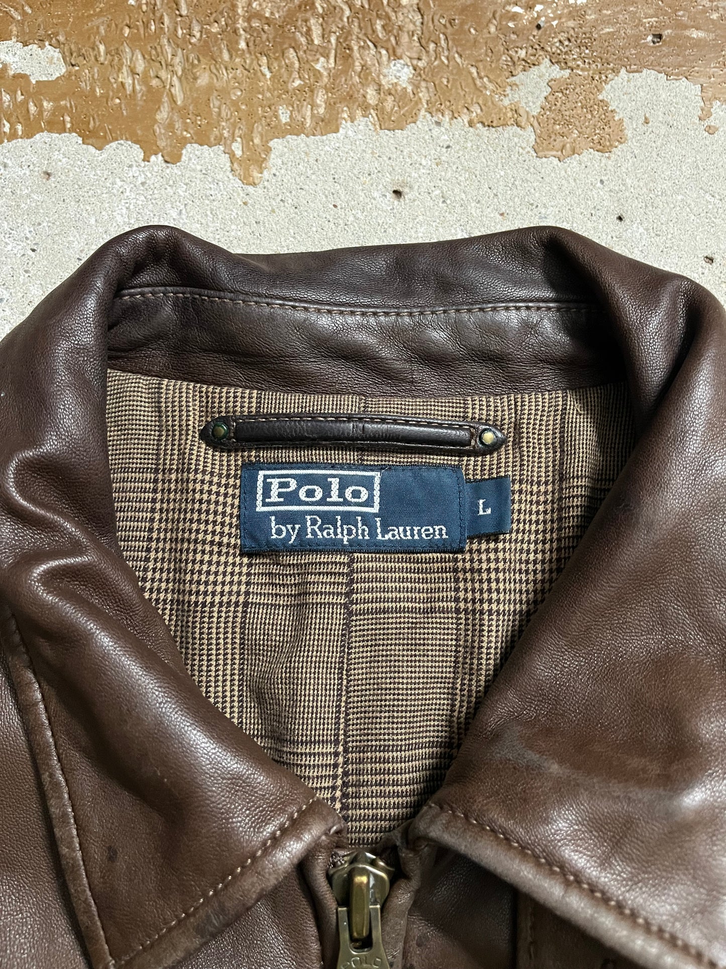 Ralph Lauren Lambskin patina jacket - L