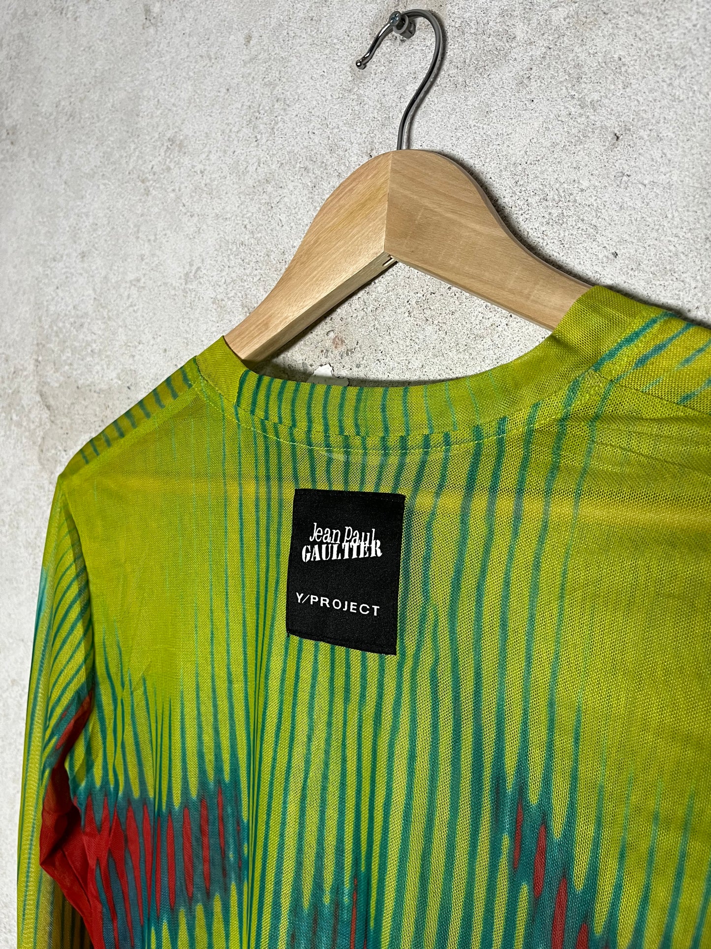 Jean Paul Gaultier Y project mesh top longsleeve - S