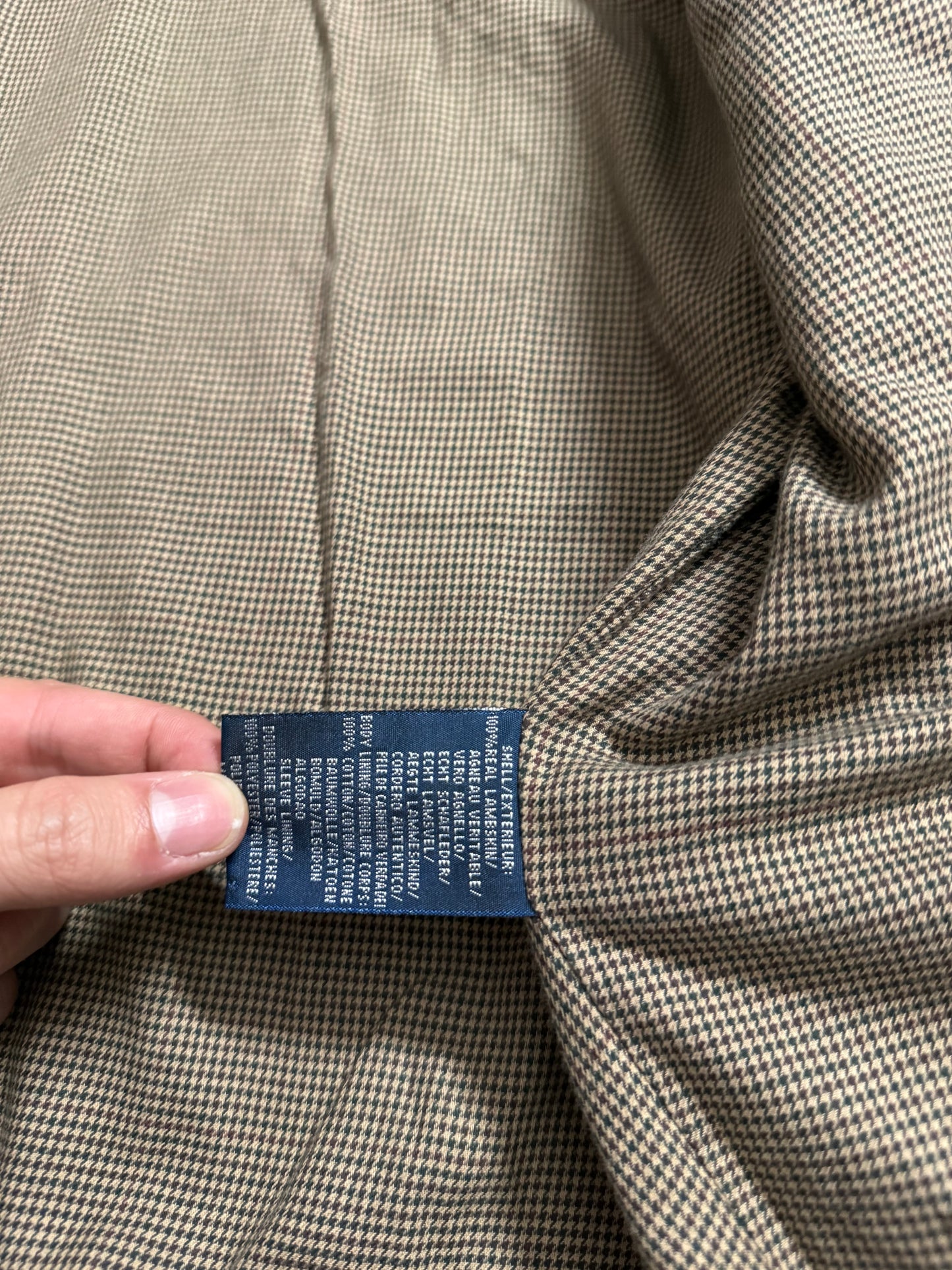 Ralph Lauren 100% lambs leather jacket - L