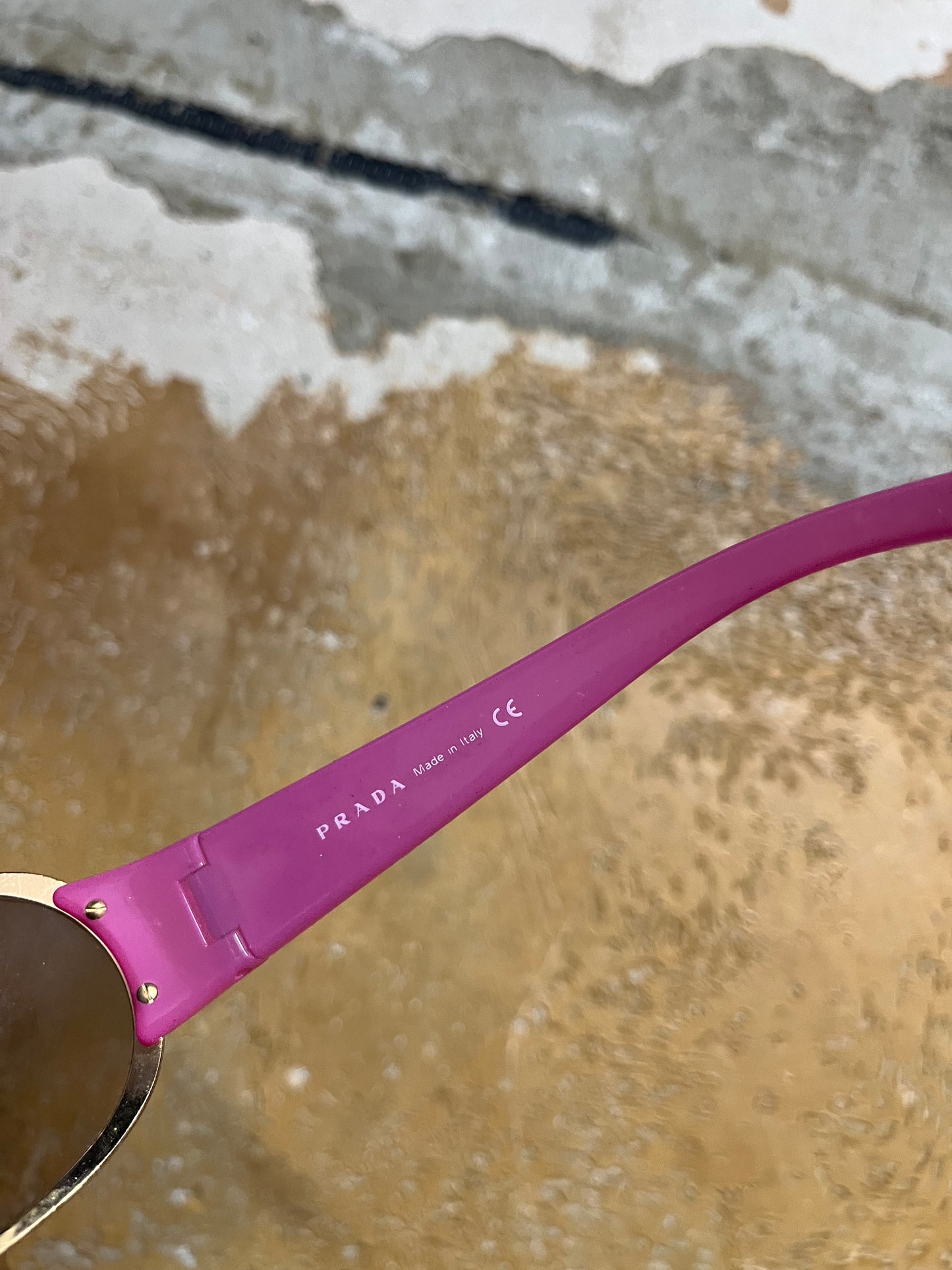 Vintage Prada pink sunglasses with box
