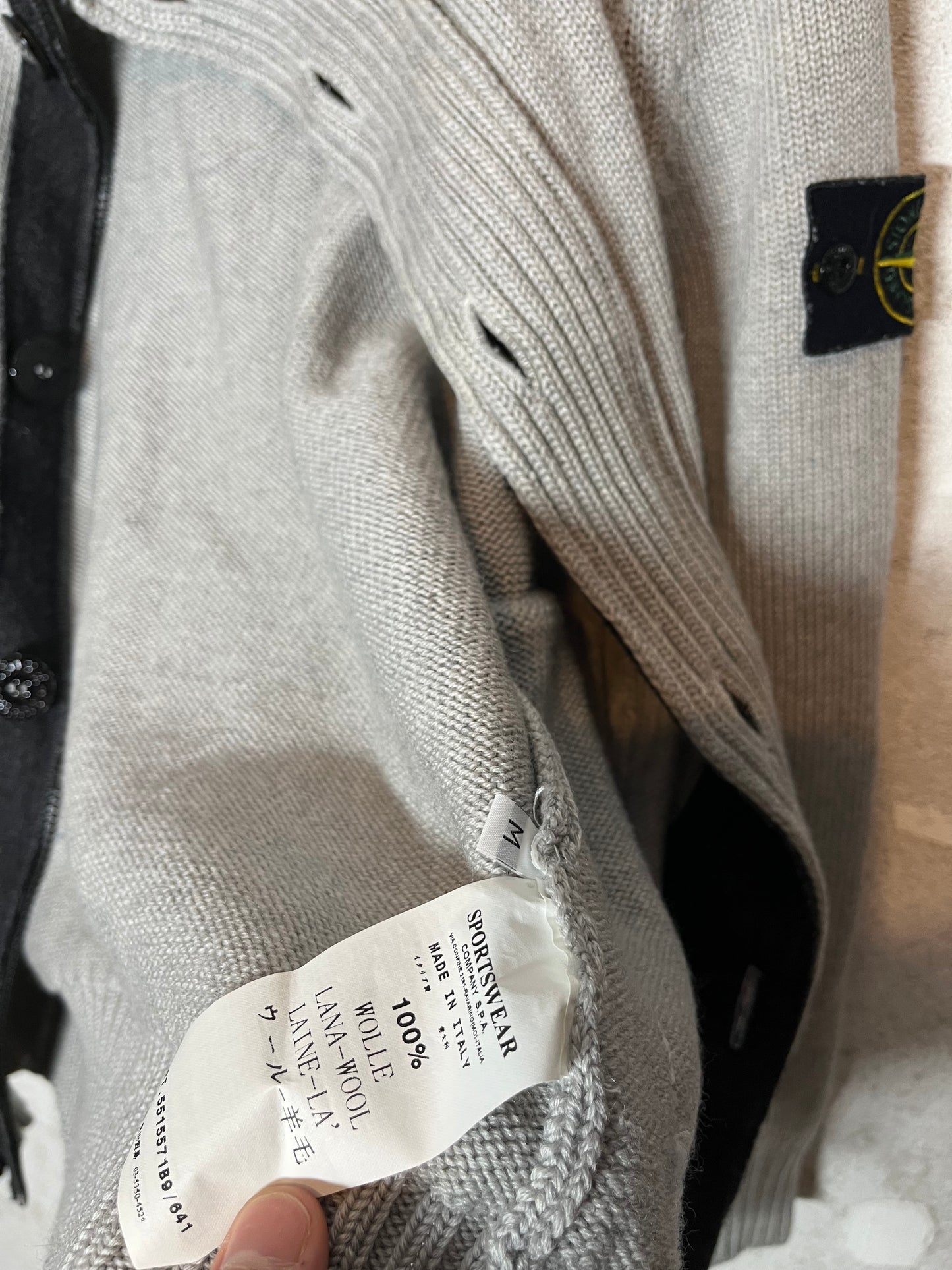 Stone Island knit sweater jacket - S